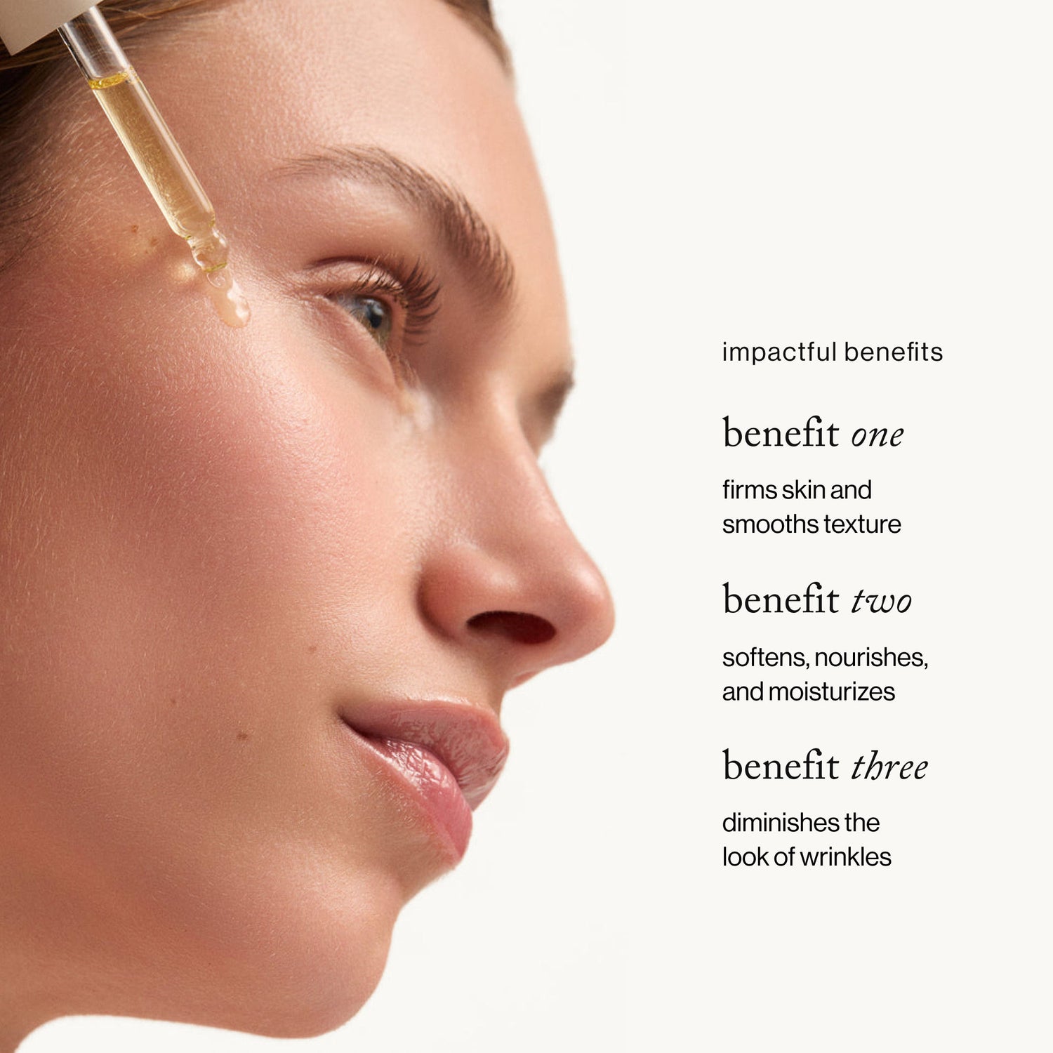 Model image of Goop Beauty All-in-One Super Nutrient Face Oil