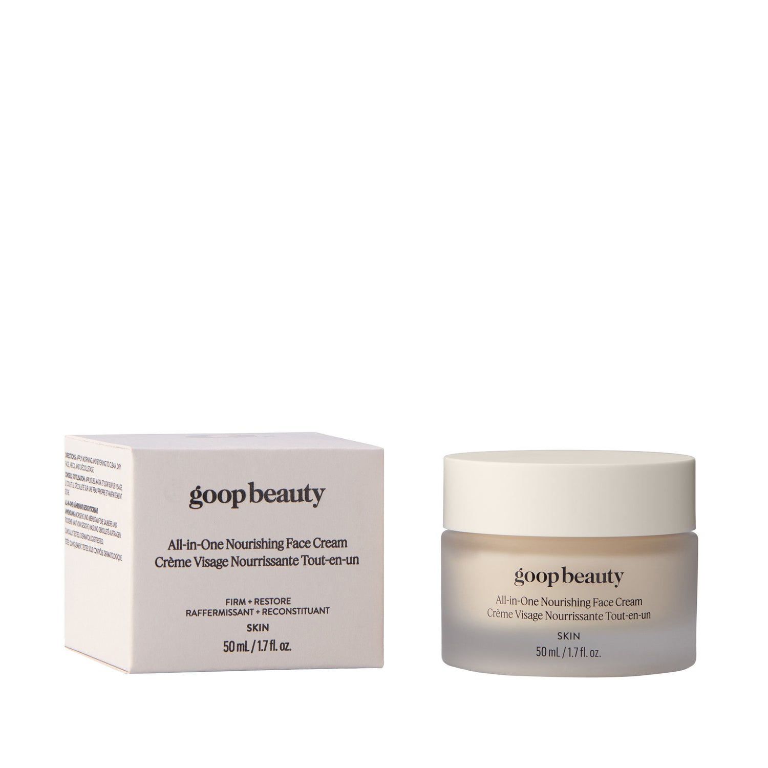 Image of a closed Goop Beauty All-in-One Nourishing Face Cream