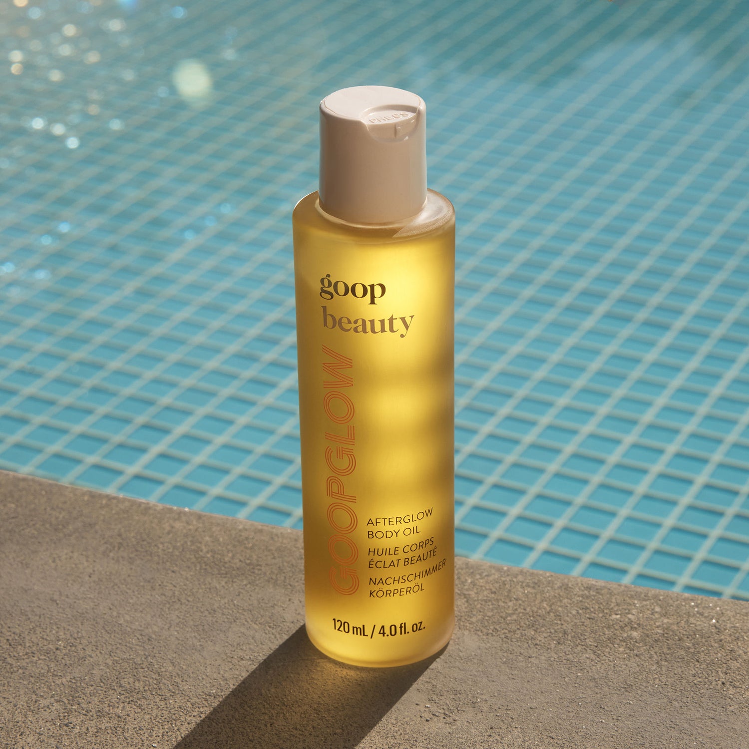 Lifestyle image of Goop Afterglow Body Oil