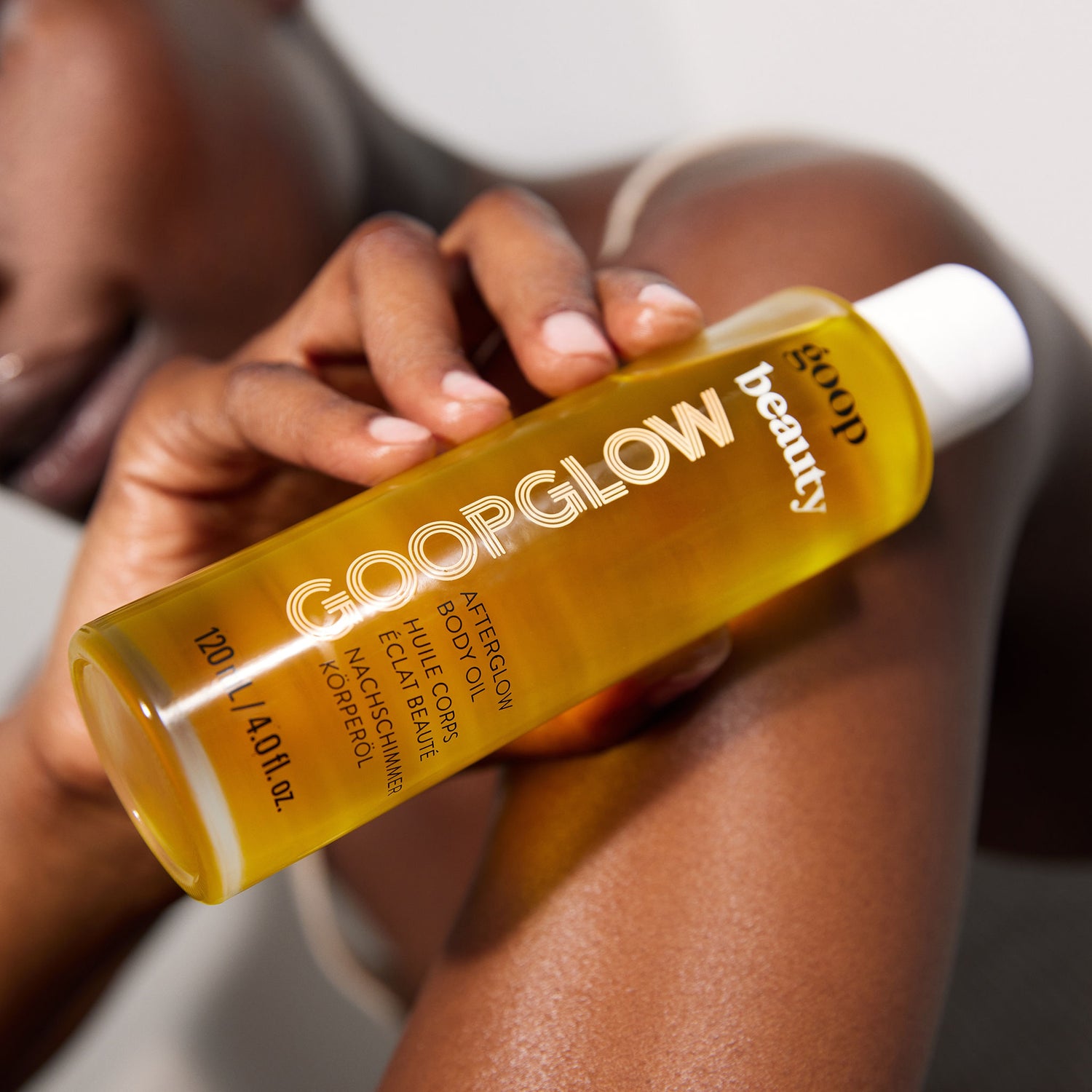 Lifestyle image of Goop Afterglow Body Oil
