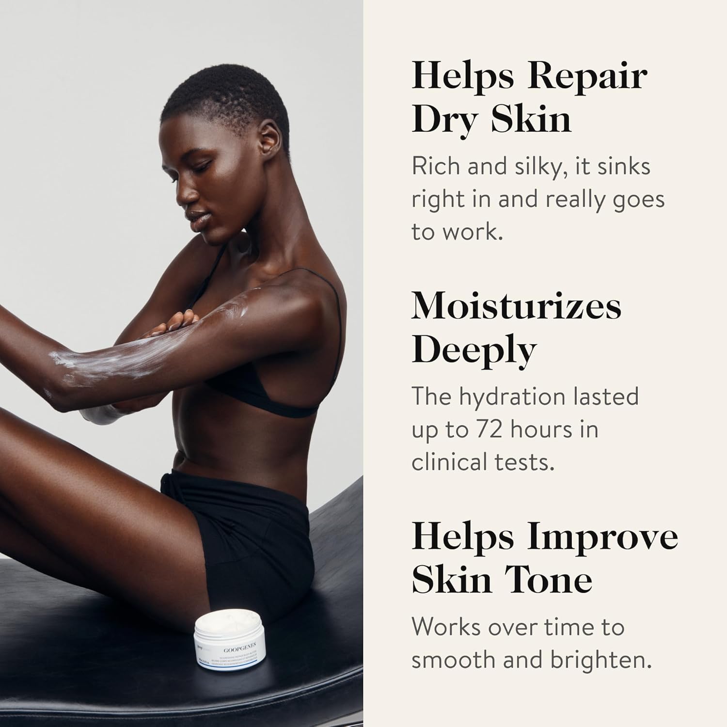 Lifestyle image of Goop Nourishing Repair Body Butter
