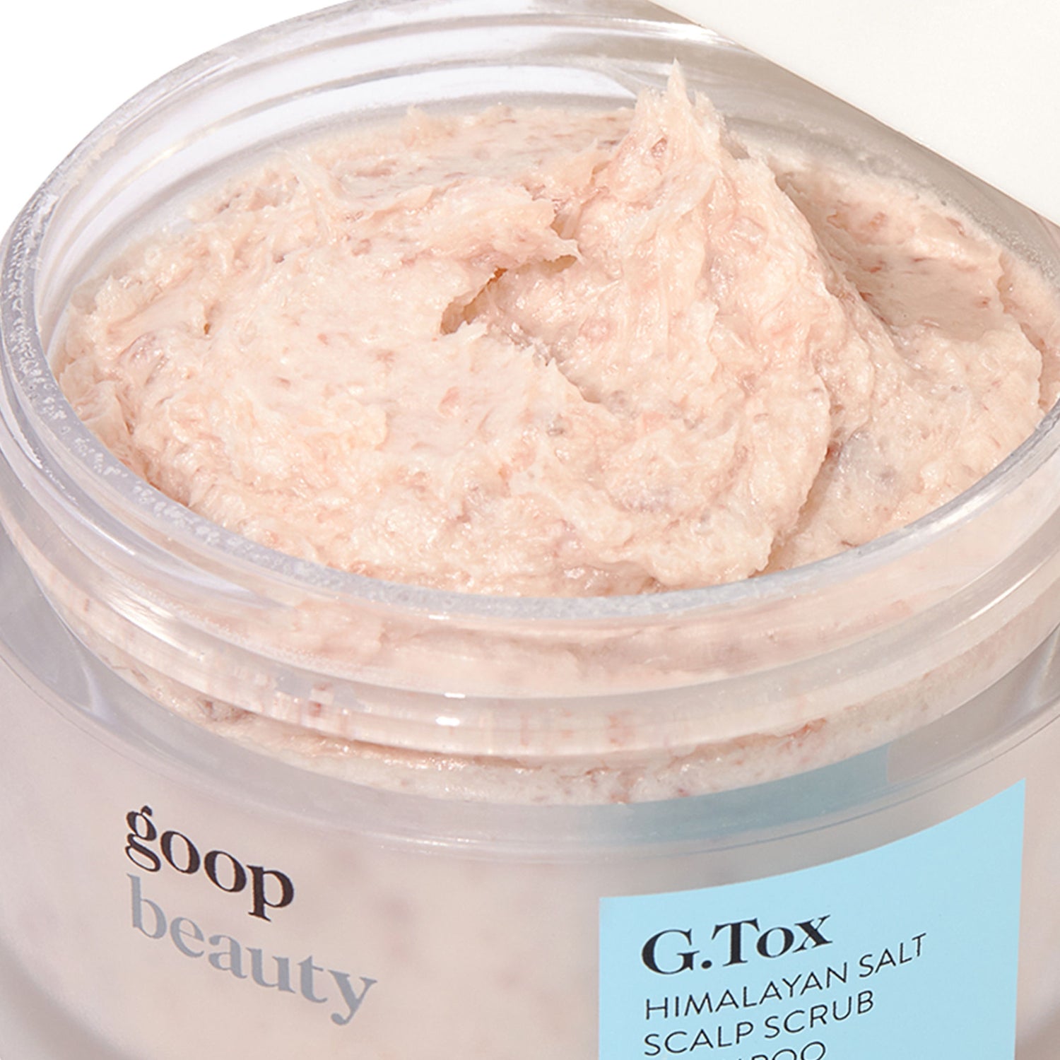 Image of an open Goop Himalayan Salt Scrub Shampoo