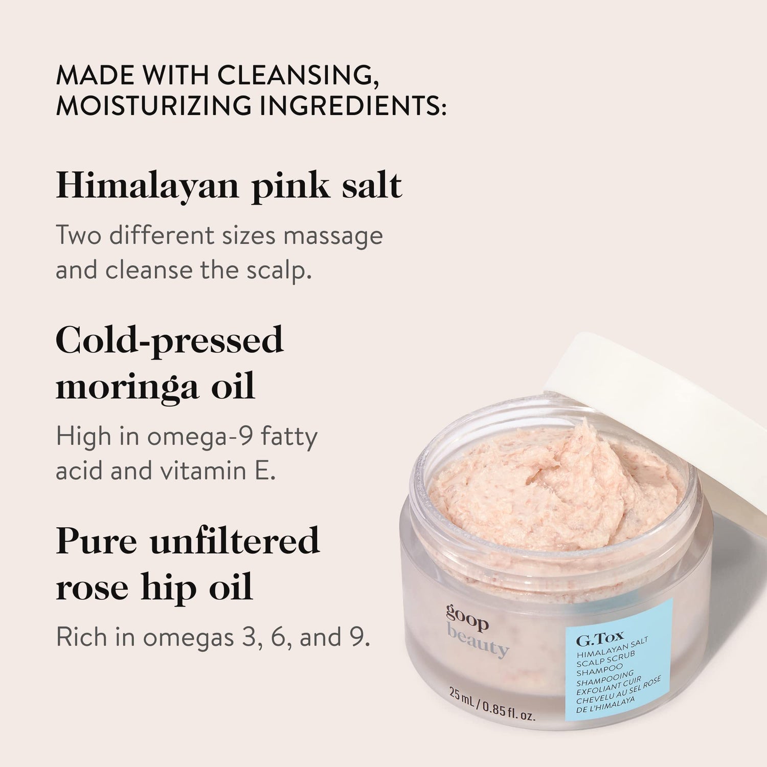 Model image of Goop Beauty Himalayan Salt Scrub Shampoo