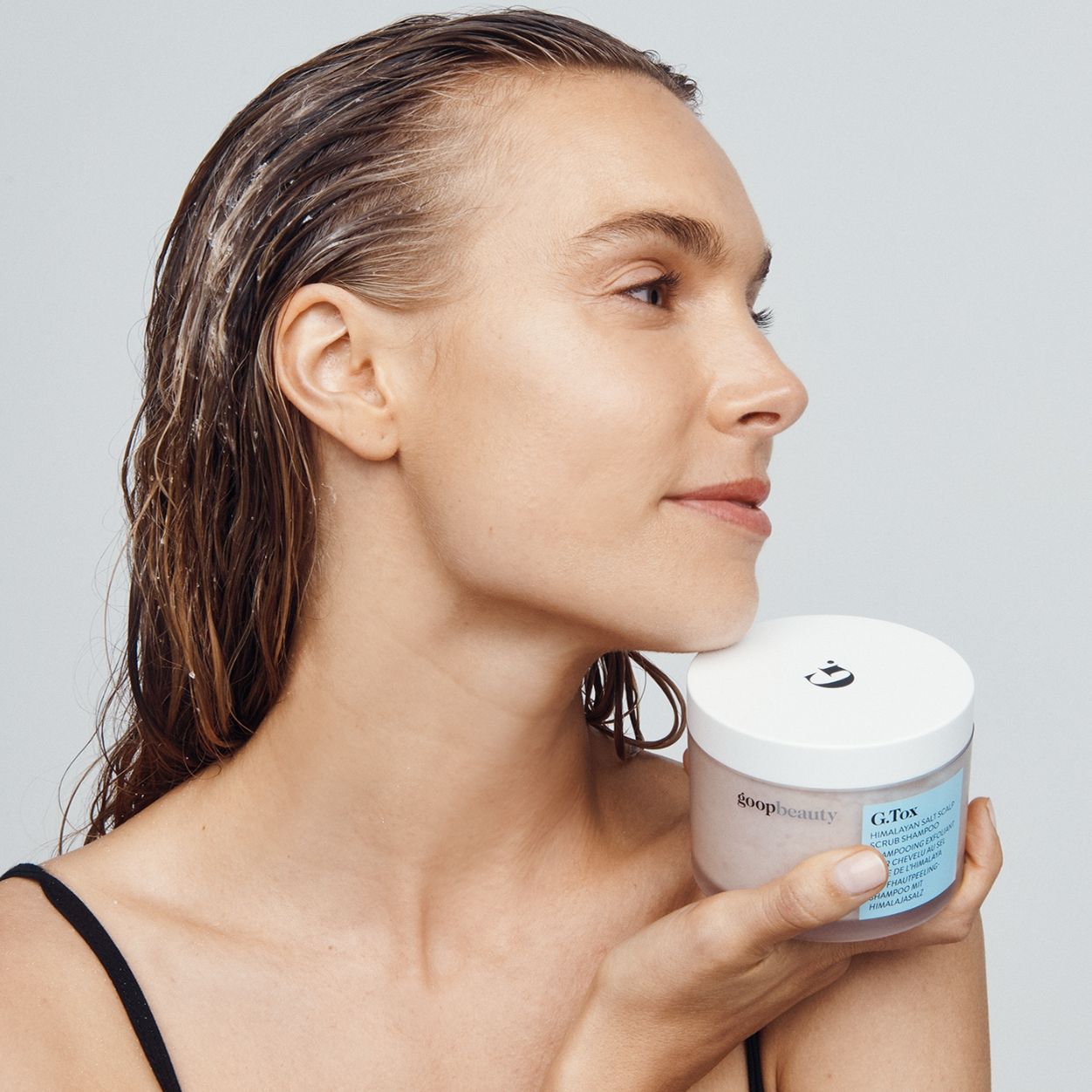 Model image of Goop Himalayan Salt Scrub Shampoo