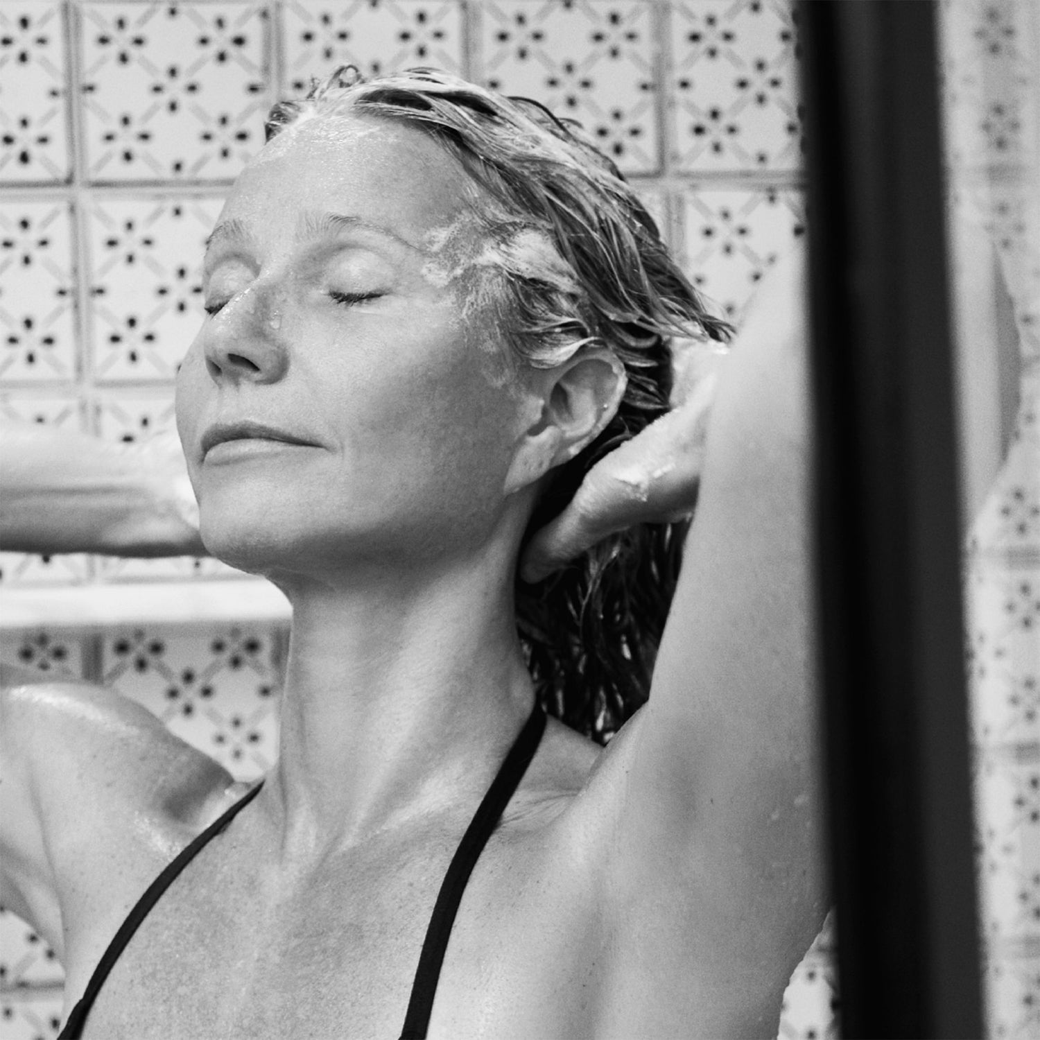 Lifestyle image of Goop Himalayan Salt Scrub Shampoo