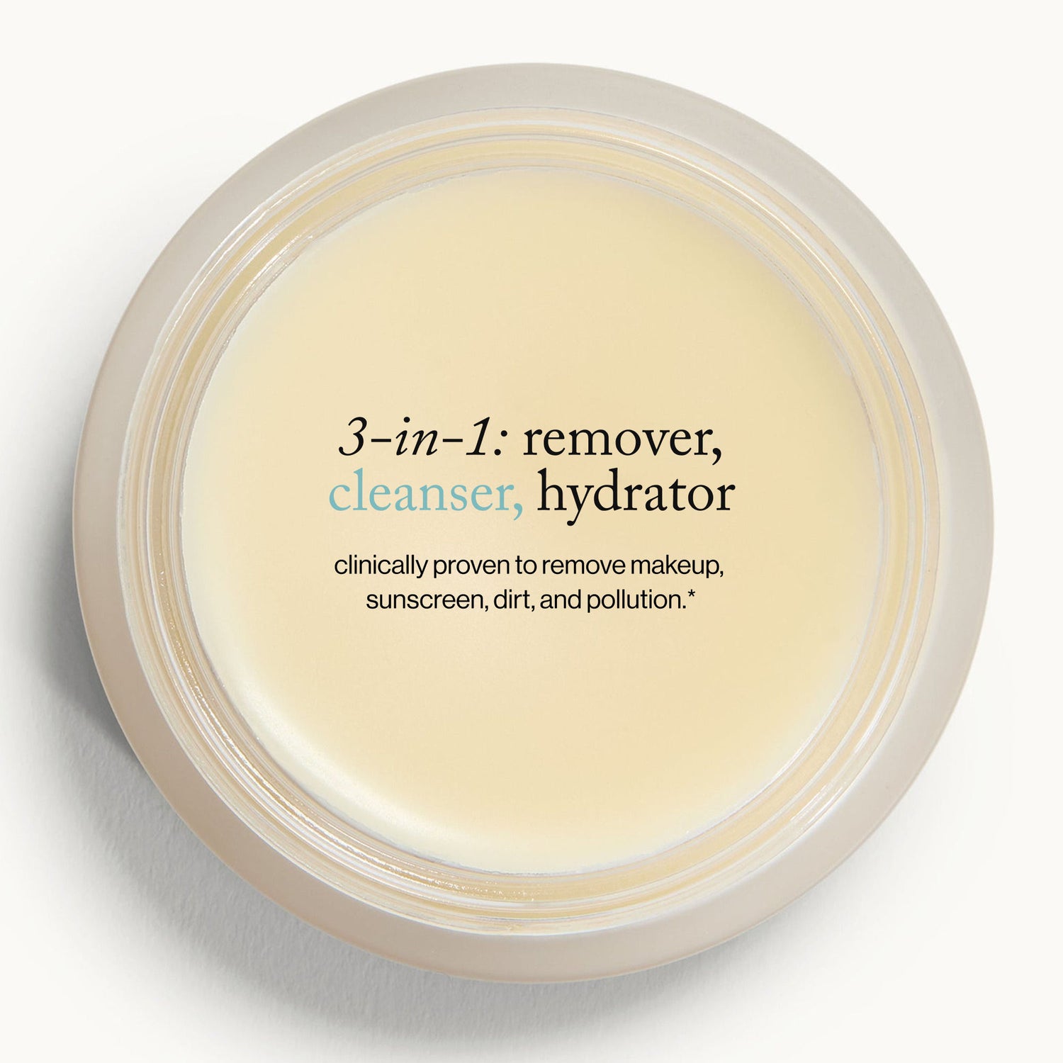Image of an open Goop Beauty Luminous Cleansing Balm