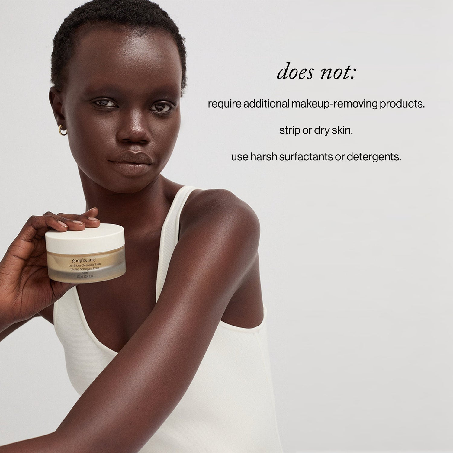 Model image of Goop Luminous Cleansing Balm
