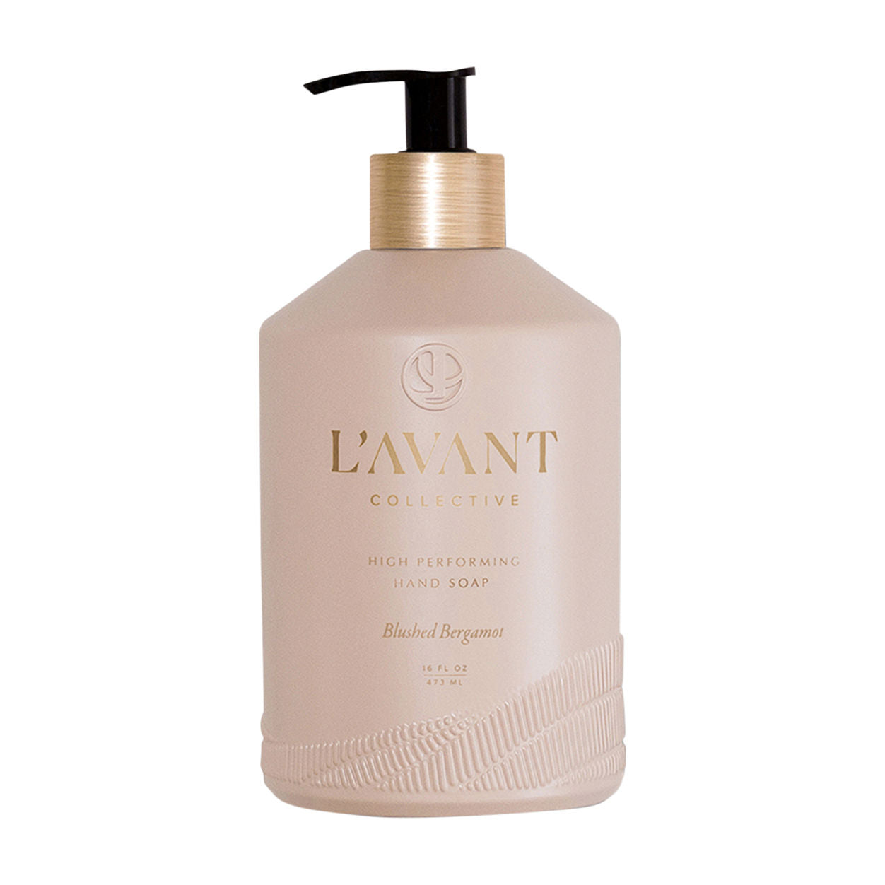 Image of a closed L’Avant Collective High Performing Hand Soap Blushed Bergamot