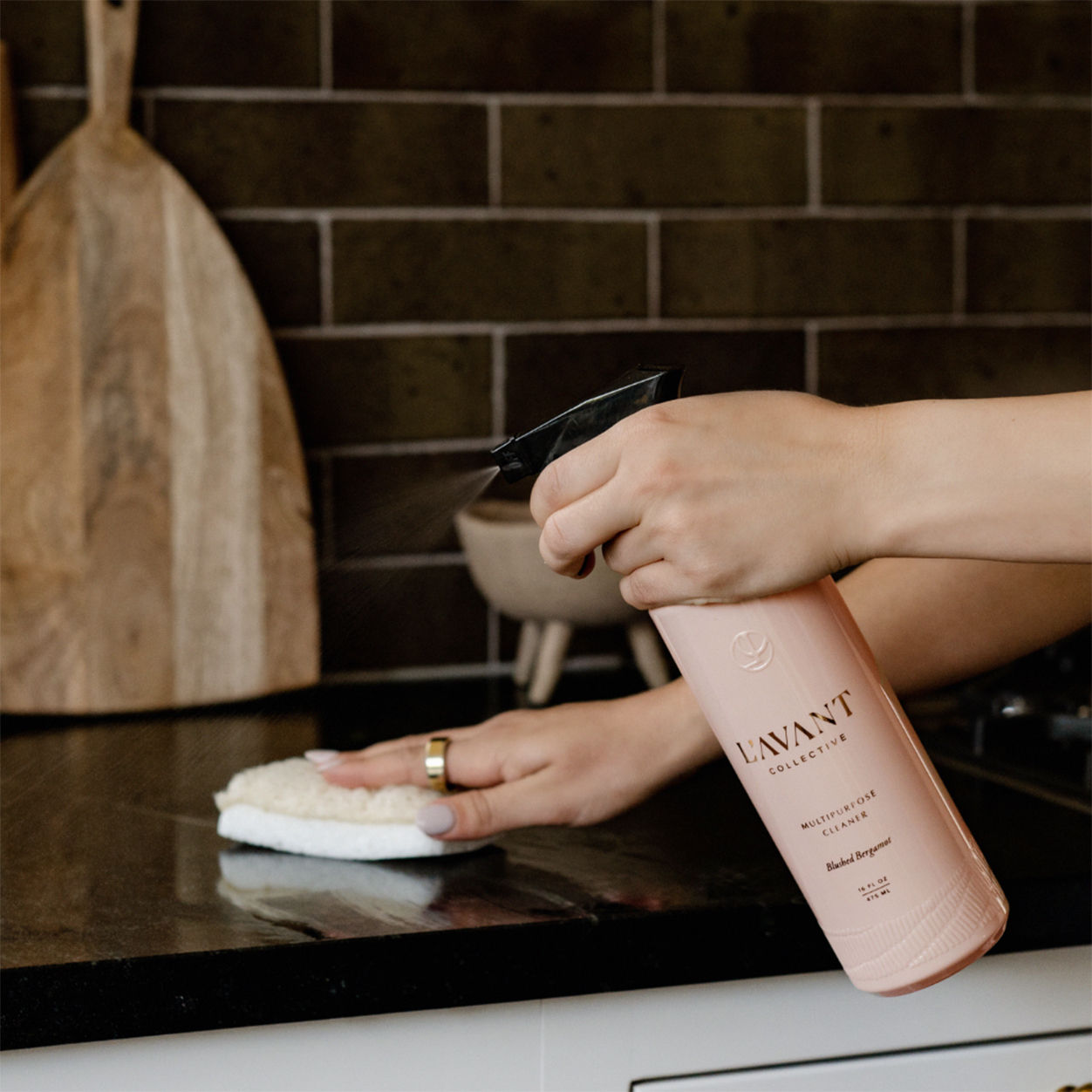 Lifestyle image of L’Avant Collective Multipurpose Surface Cleaner Blushed Bergamot