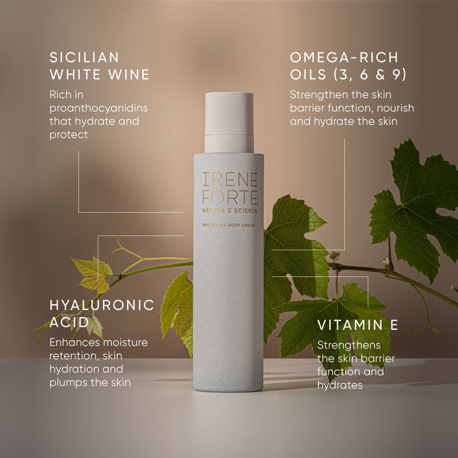 Information related to Irene Forte White Wine Body Cream