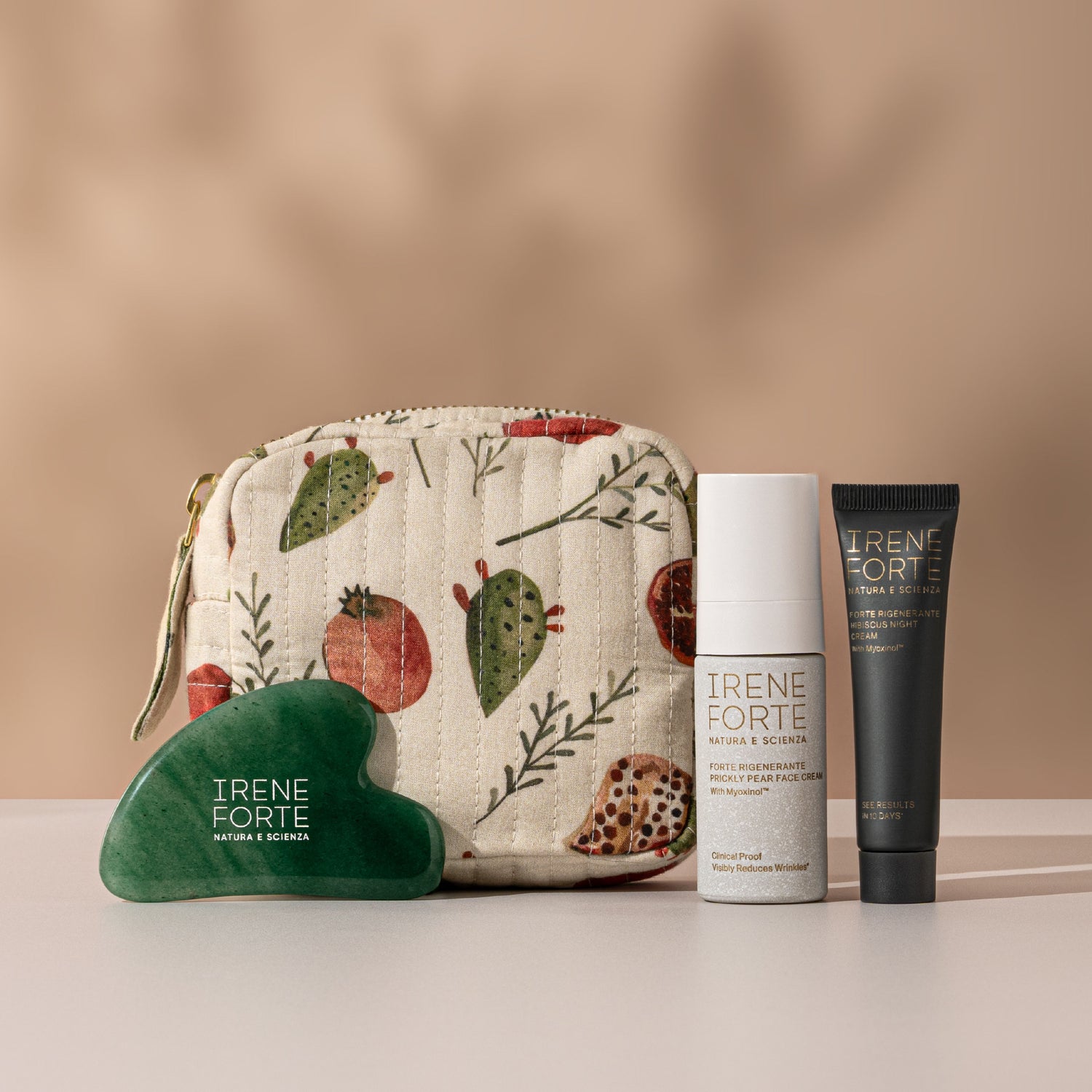Image of an open Irene Forte Age-Defying Day & Night Travel Kit (Limited Edition)