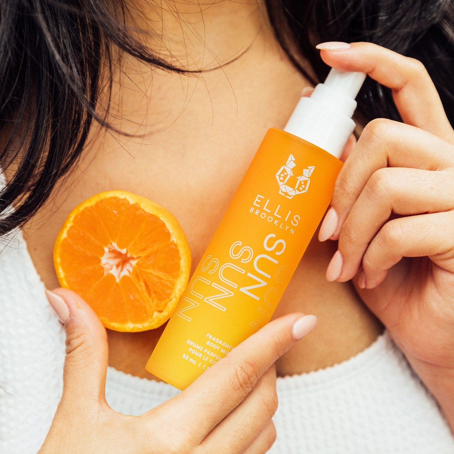Lifestyle image of Ellis Brooklyn Sun Hair and Body Fragrance Mist