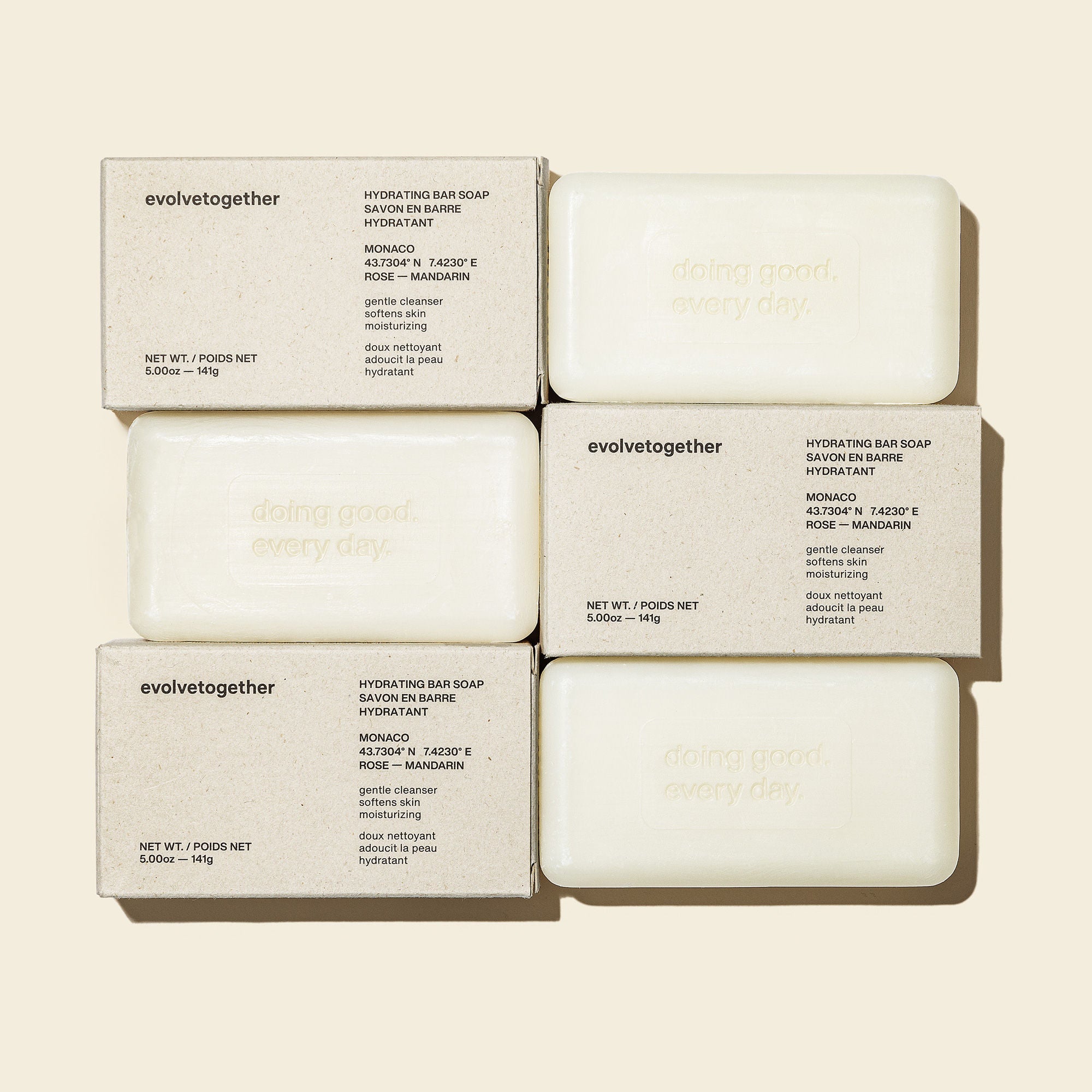 Image of the Evolvetogether Monaco Hydrating Bar Soap box