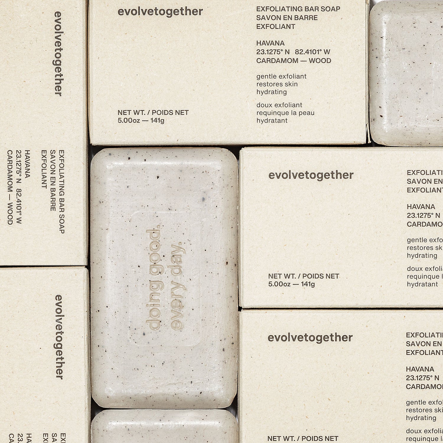 Image of the Evolvetogether Monaco Exfoliating Bar Soap box