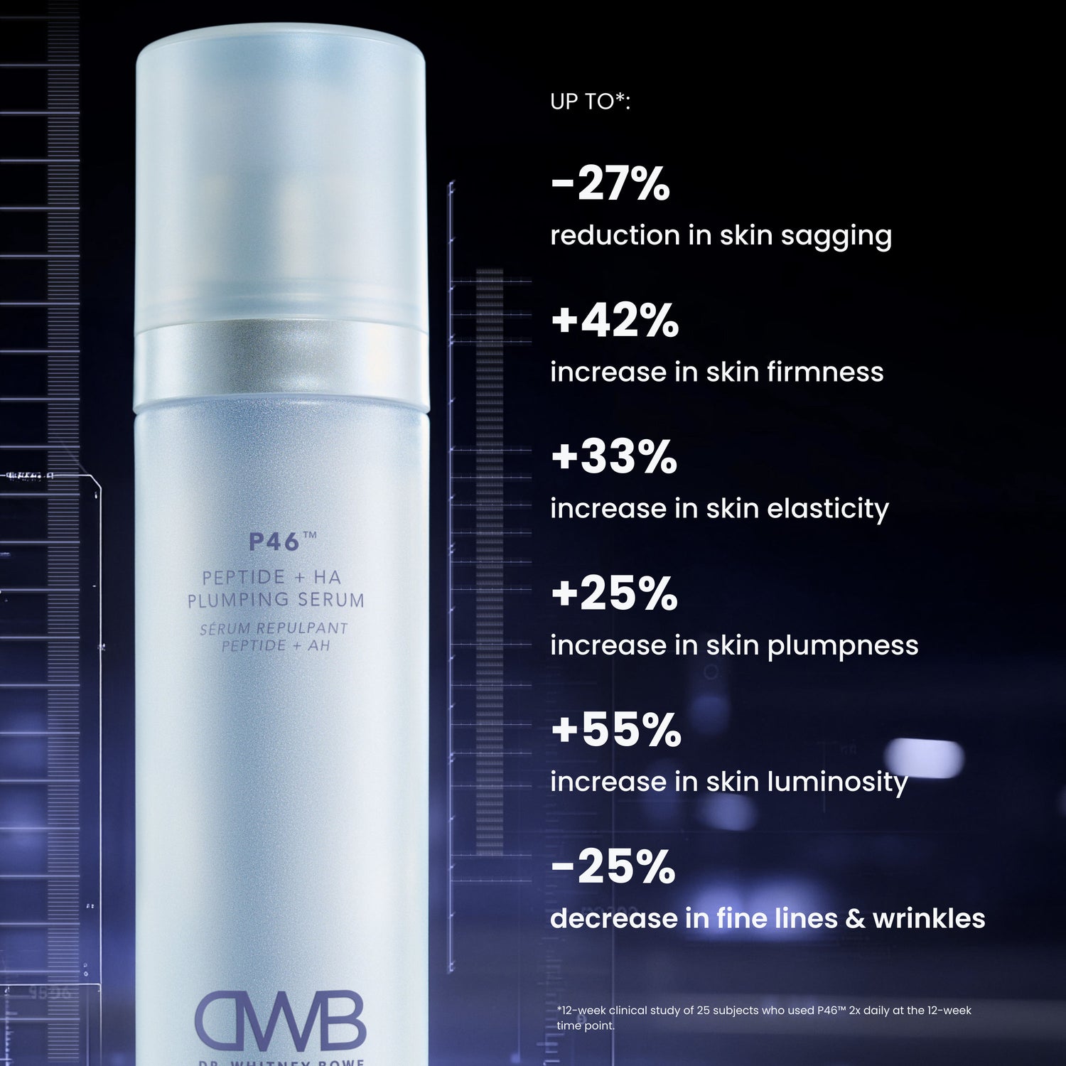 Information related to Dr. Whitney Bowe Beauty P46 Peptide + HA Plumping Serum