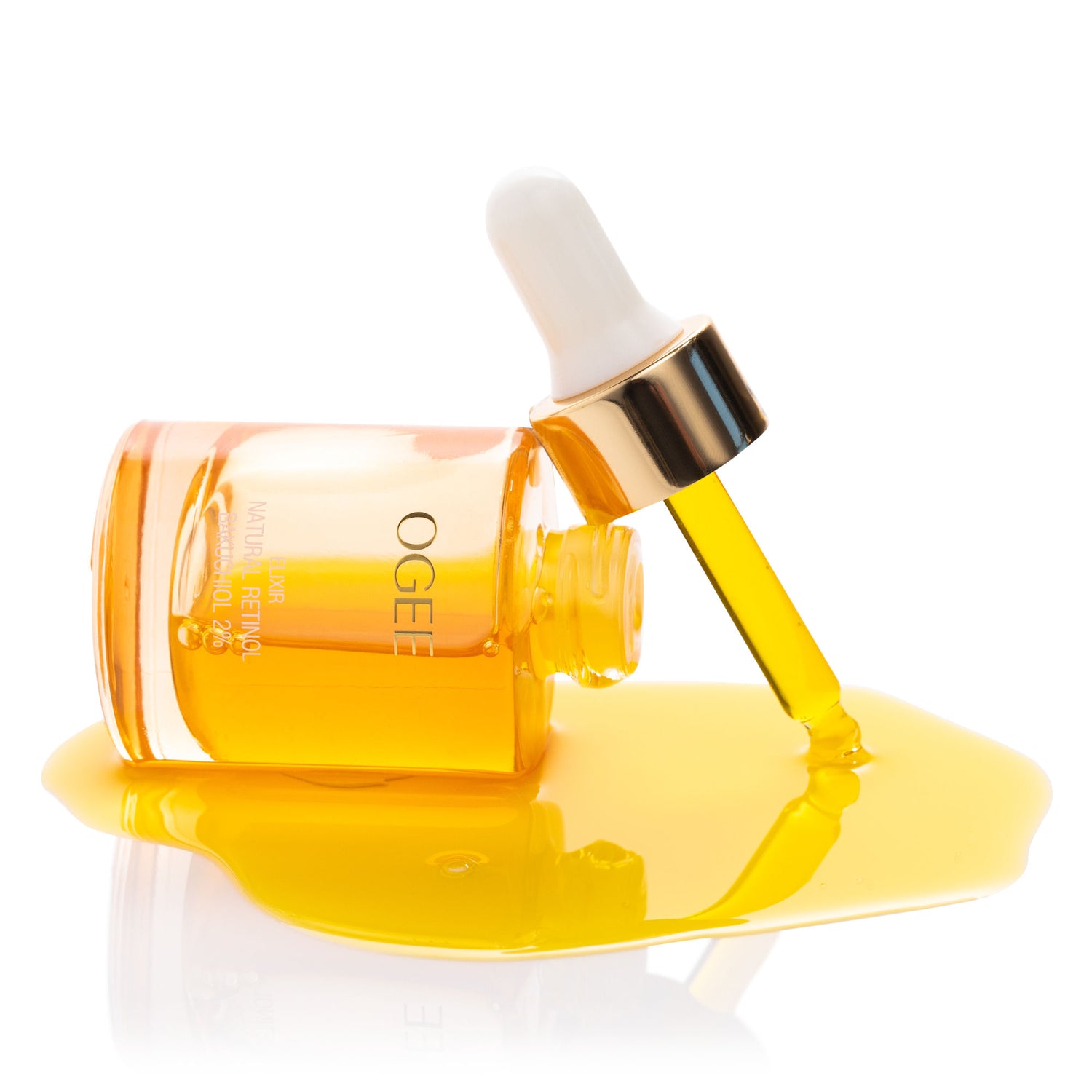 Image of an open Ogee Natural Retinol Bakuchiol 2% Elixir