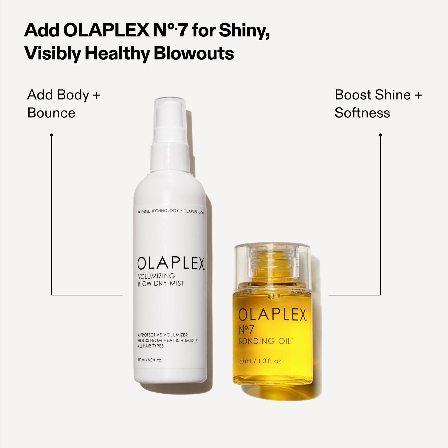 Lifestyle image of Olaplex Volumizing Hair Heat Protective Weightless Blowout Mist