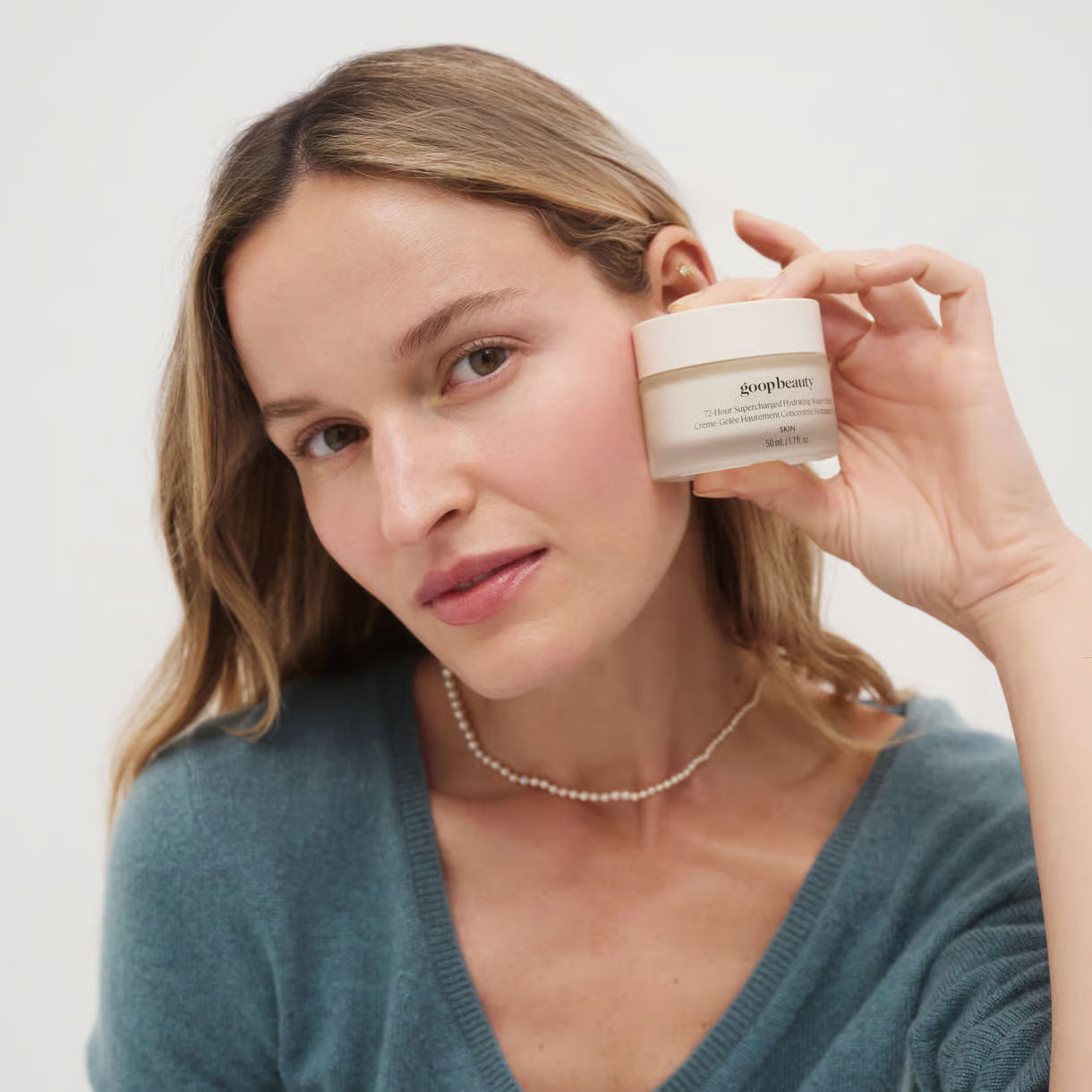 Model image of Goop 72-Hour Supercharged Hydrating Water-Cream