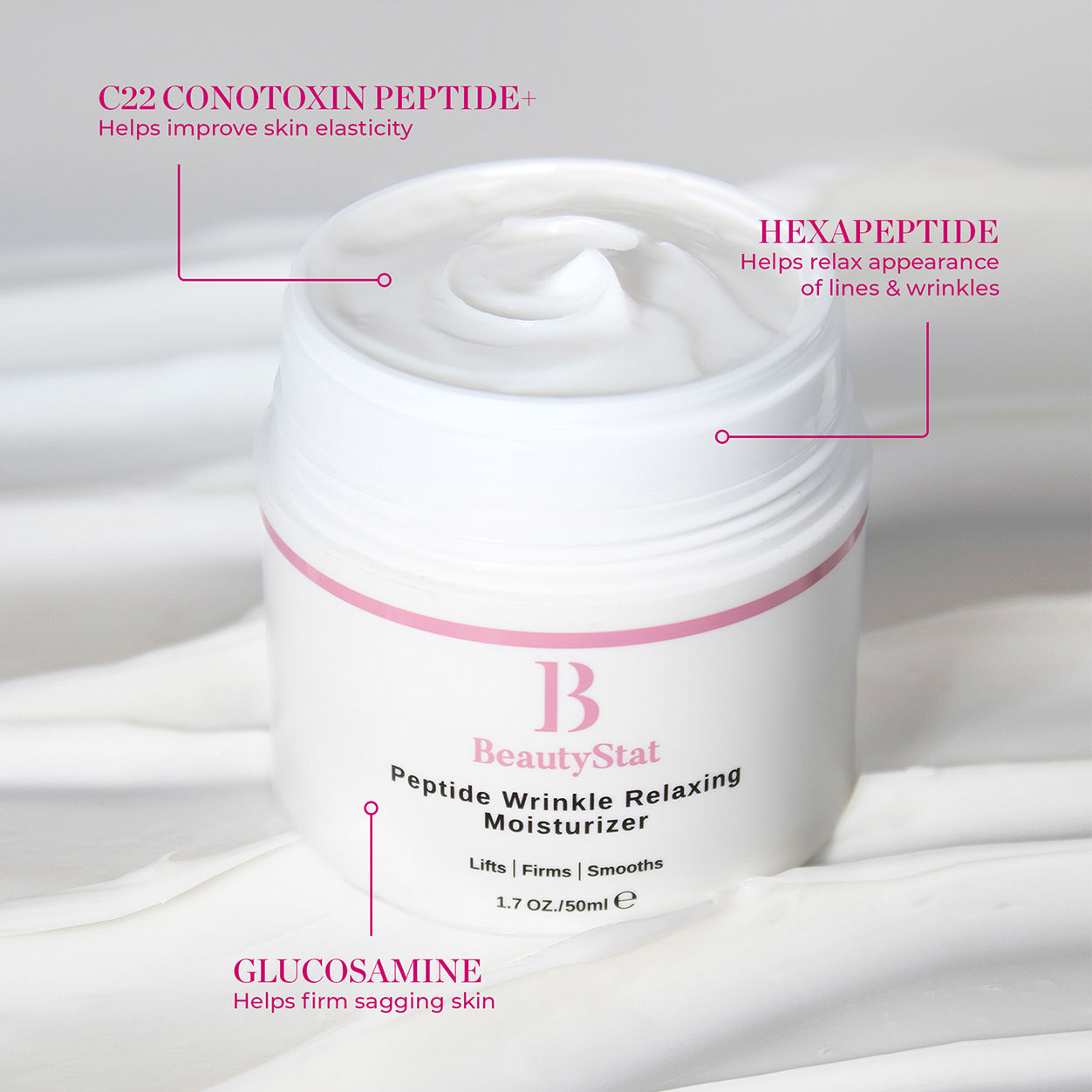 Information related to BeautyStat Peptide Wrinkle Relaxing Moisturizer