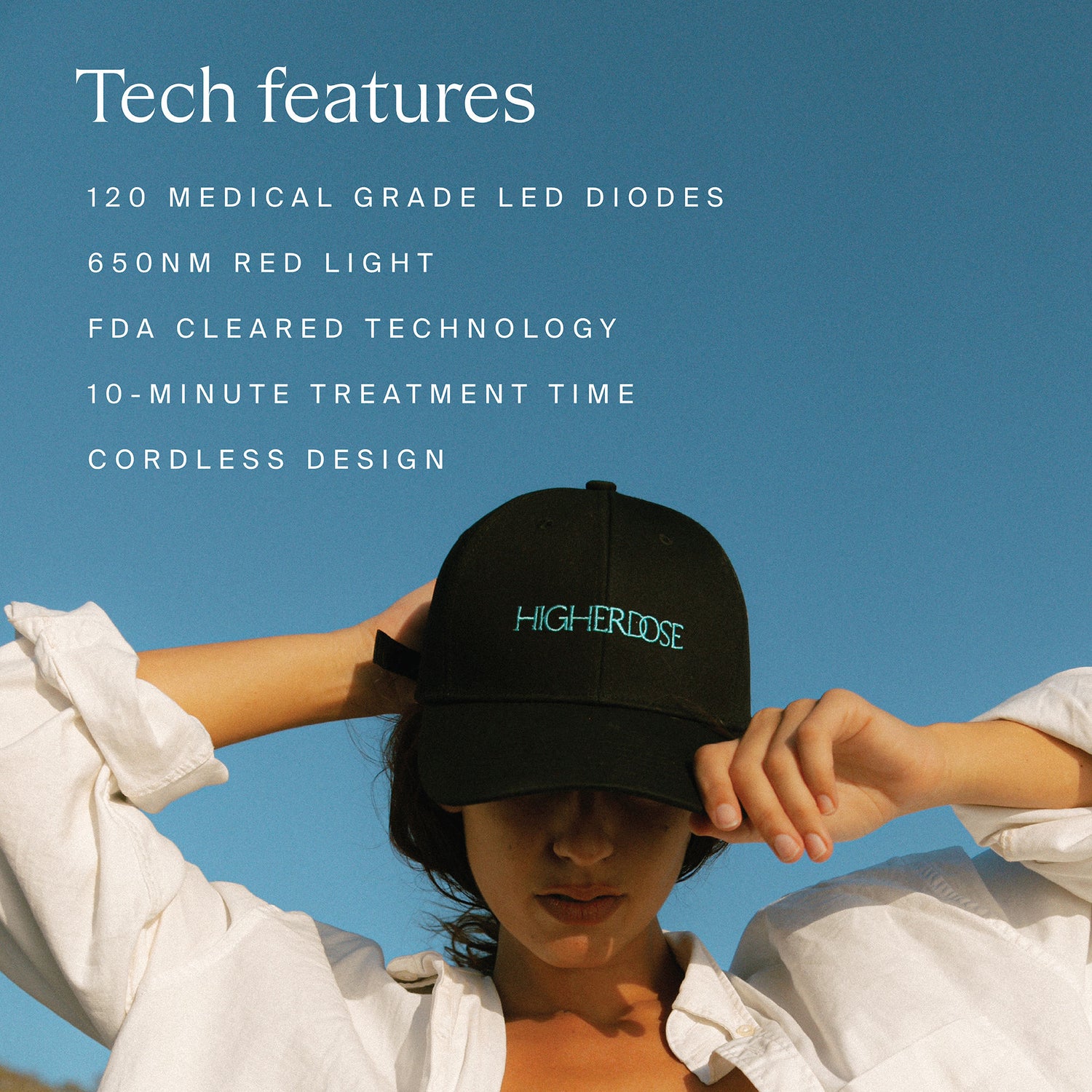 Information related to HigherDose Red Light Hat
