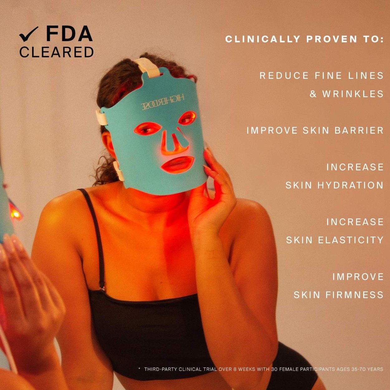 Information related to HigherDose Red Light Face Mask