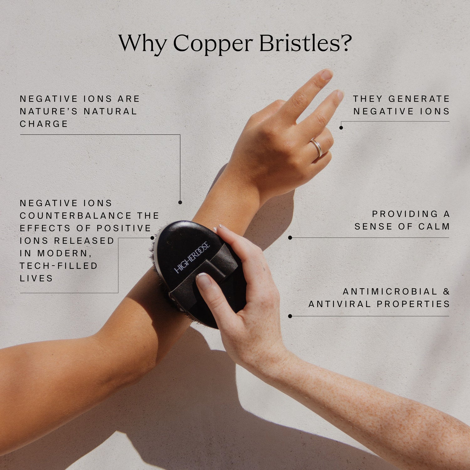 Information related to HigherDose Supercharge Copper Body Brush