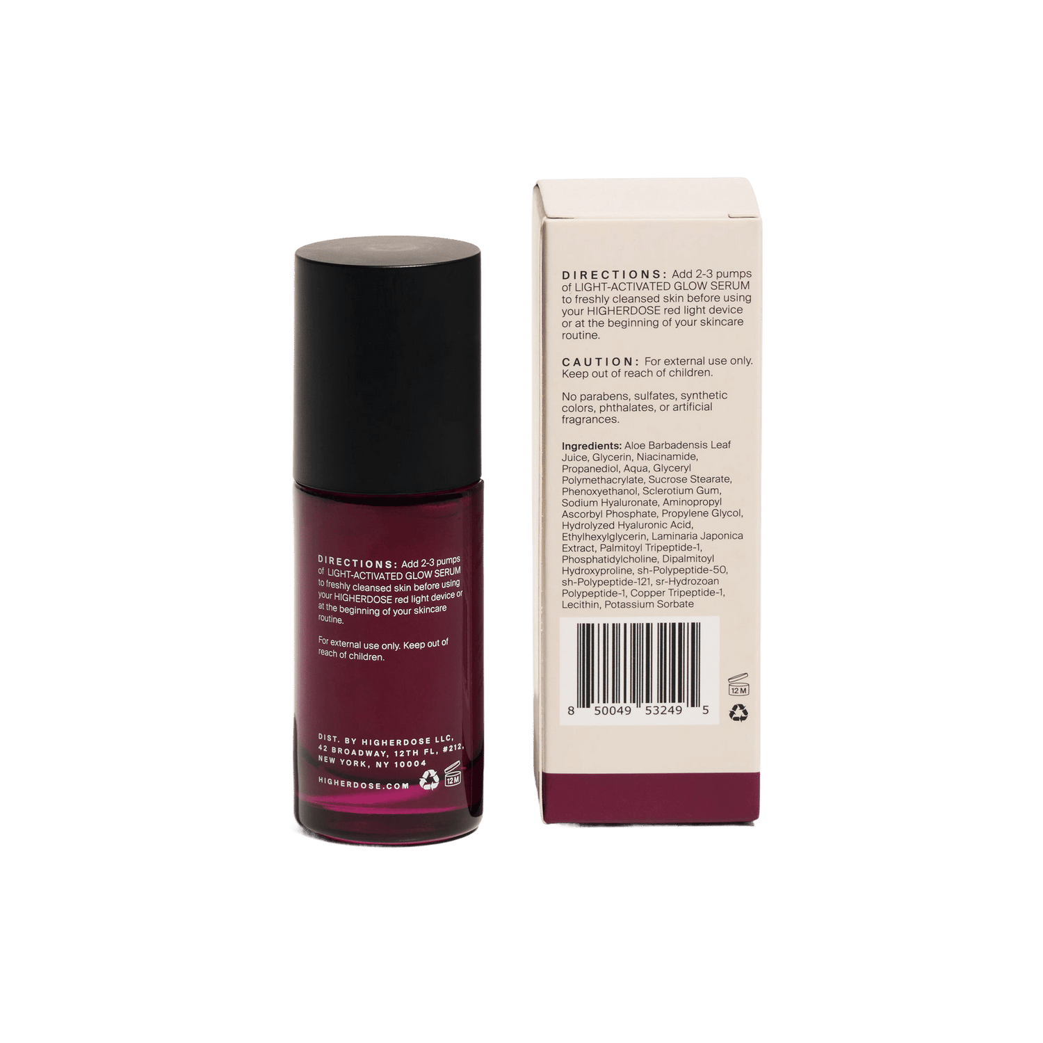 Back image of HigherDose Light-Activated Glow Serum