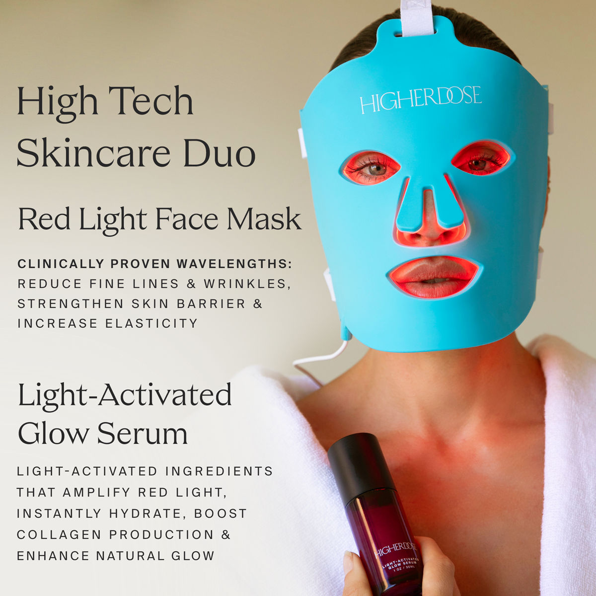 Information related to HigherDose Light-Activated Glow Serum