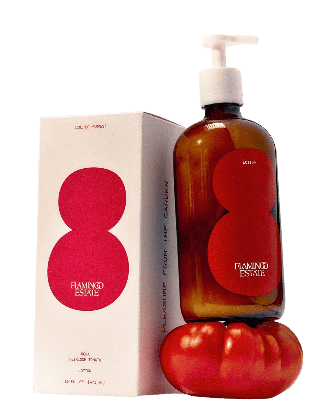 Image of the Flamingo Estate Roma Heirloom Tomato Body Lotion box