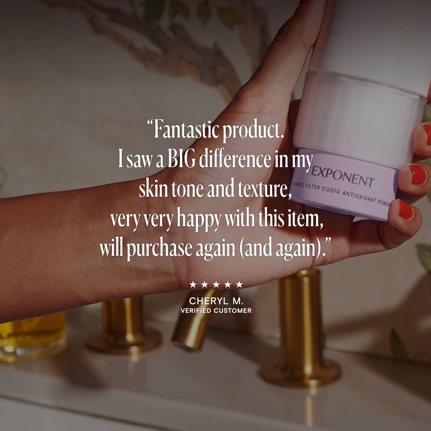 Lifestyle image of Exponent Firming Filter CoQ10 Power Serum