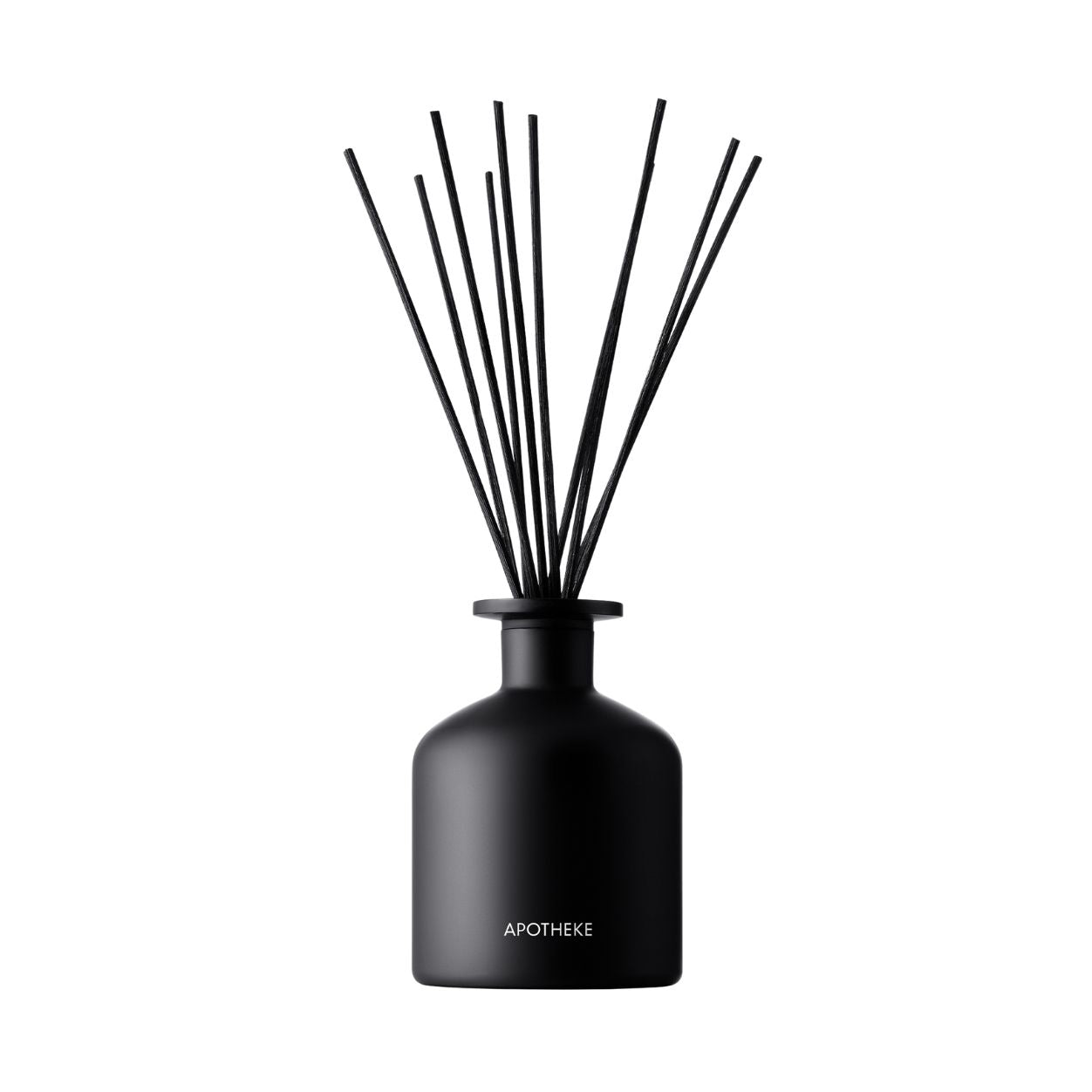 Image of an open Apotheke Charcoal Rouge Reed Diffuser