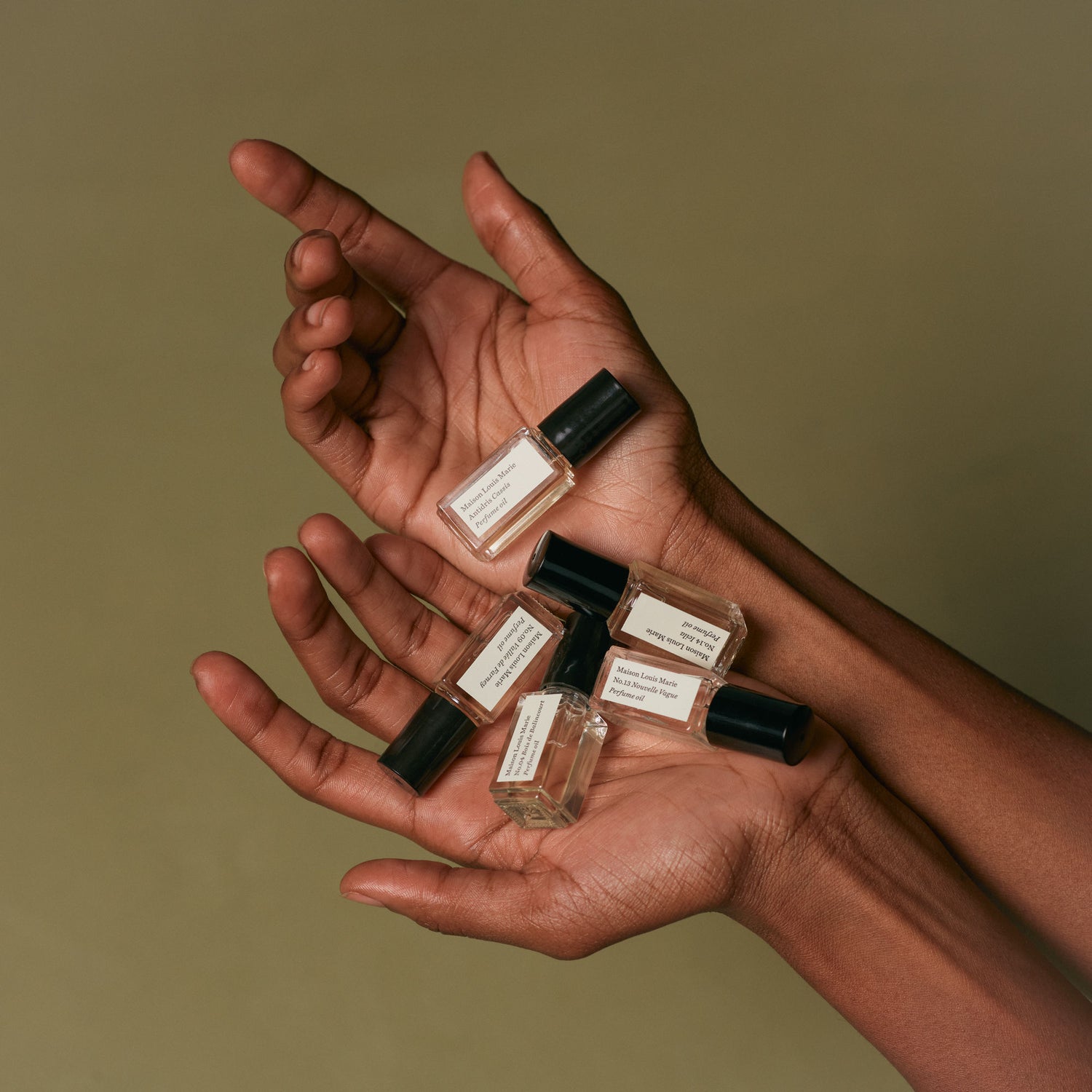 Lifestyle image of Maison Louis Marie Perfume Oil Discovery Set
