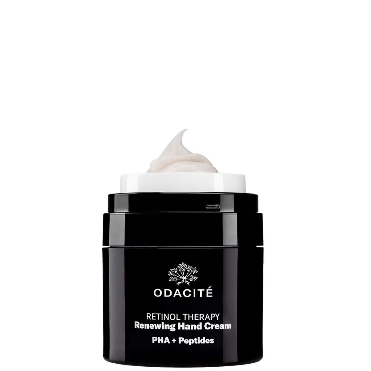 Image of an open Odacité Retinol Therapy Renewing Hand Cream
