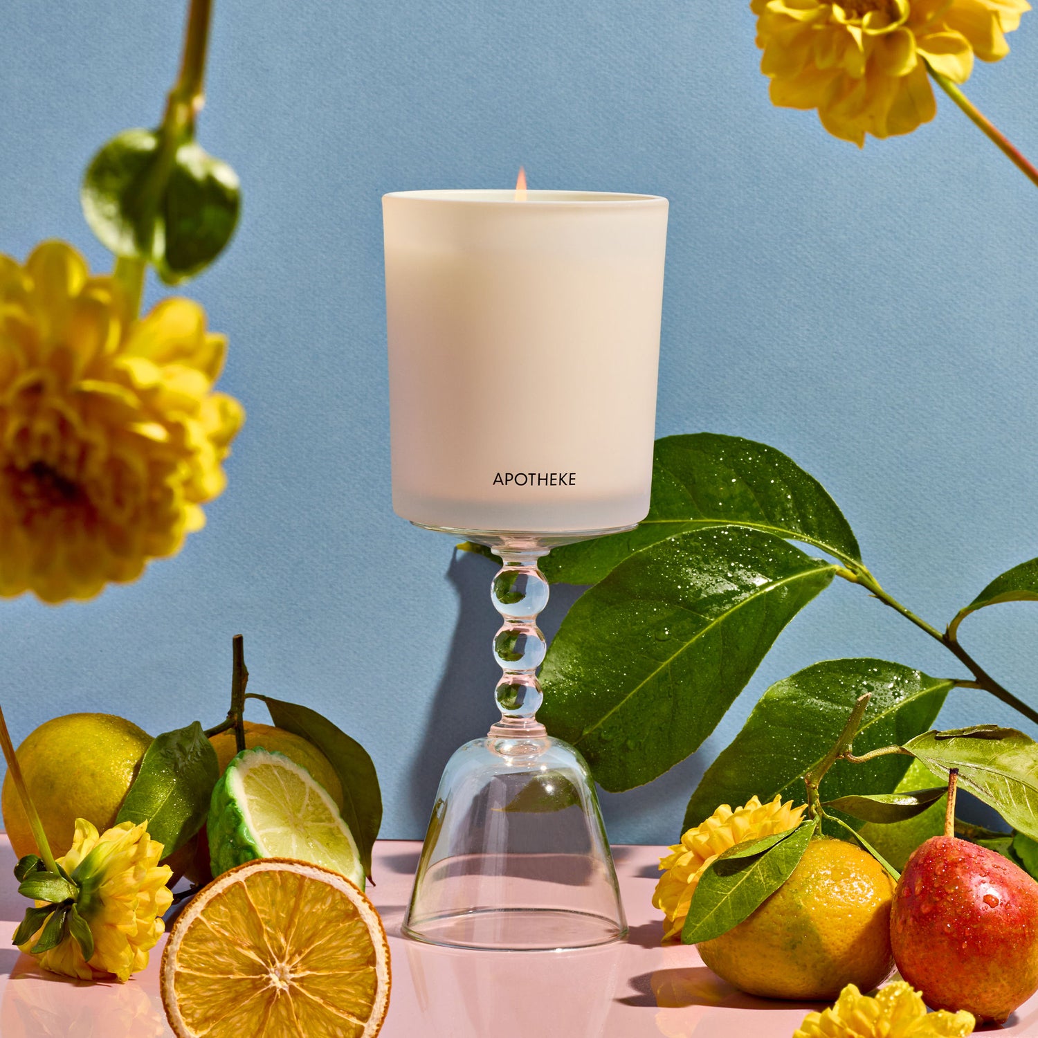 Lifestyle image of Apotheke Bergamot Tangerine Classic Scented Candle