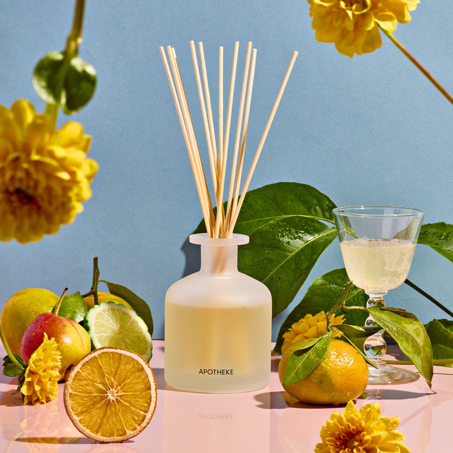 Lifestyle image of Apotheke Bergamot Tangerine Reed Diffuser