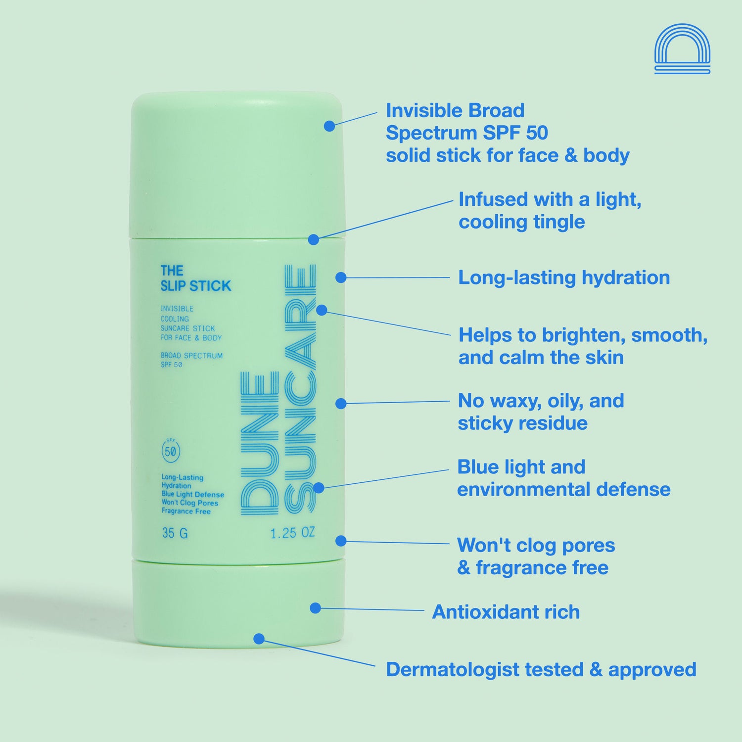 Swatch image of Dune The Slip Stick SPF 50