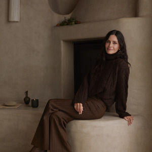 Lifestyle image of Homecourt Balsam Fireplace Candle (Limited Edition)