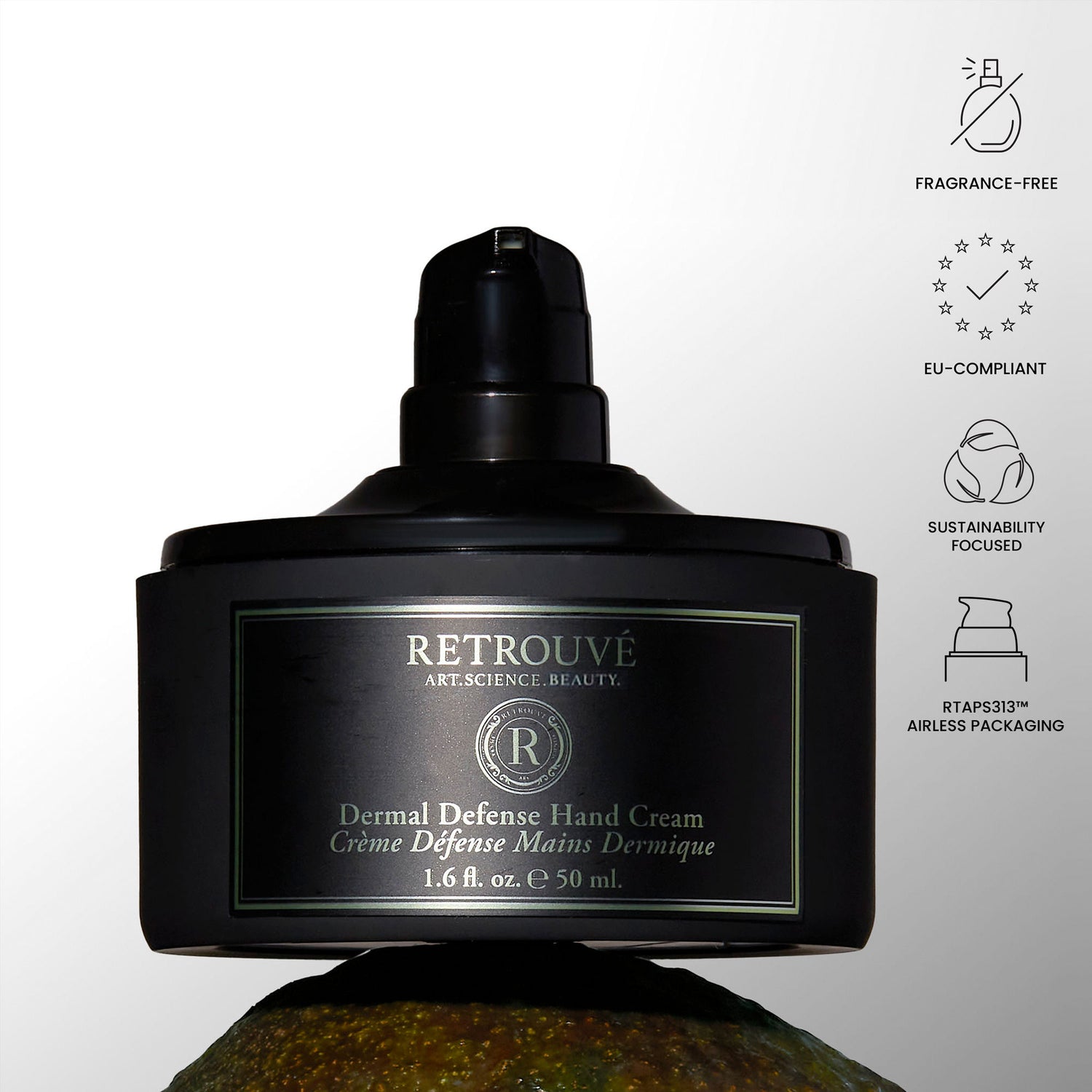 Lifestyle image of Retrouvé Dermal Defense Hand Cream