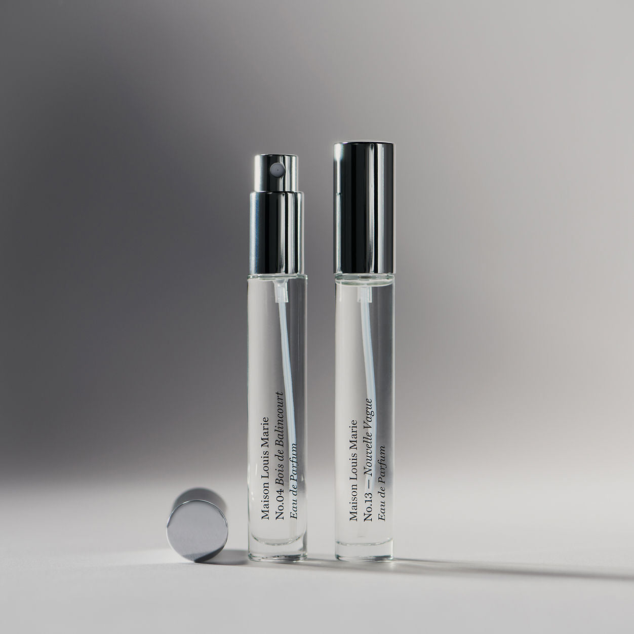 Lifestyle image of Maison Louis Marie Travel Spray Duo Set No. 4 and No. 13