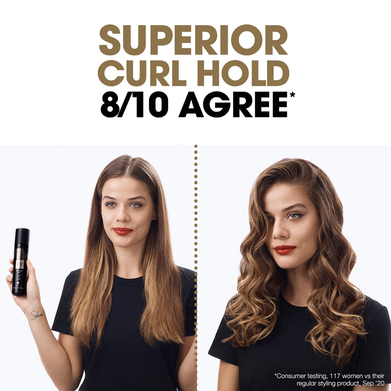 Model image of GHD Curly Ever After Curl Hold Spray