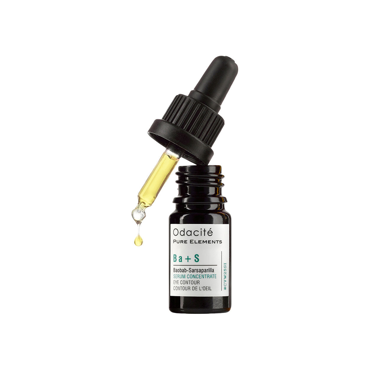 Image of an open Odacité Baobab Sarsaparilla Serum Concentrate