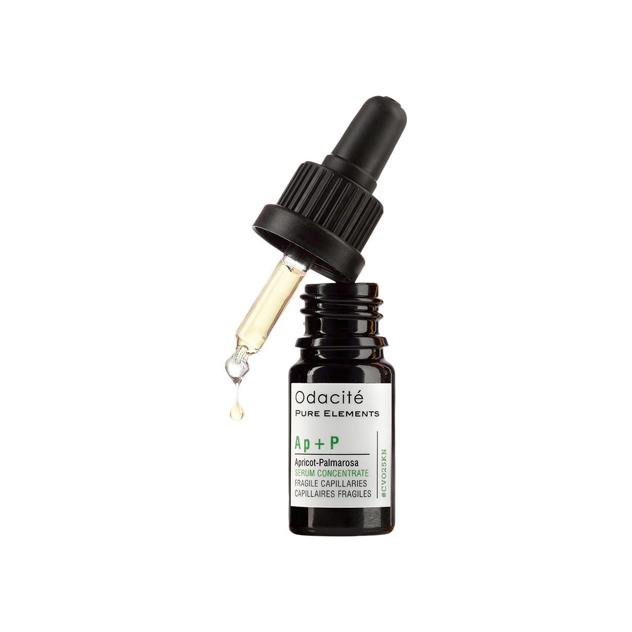 Image of an open Odacité Apricot Palmarosa Serum Concentrate