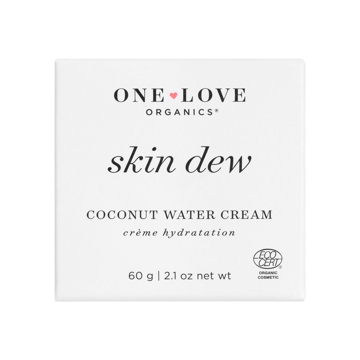 Image of the One Love Organics Skin Dew Coconut Water Cream box