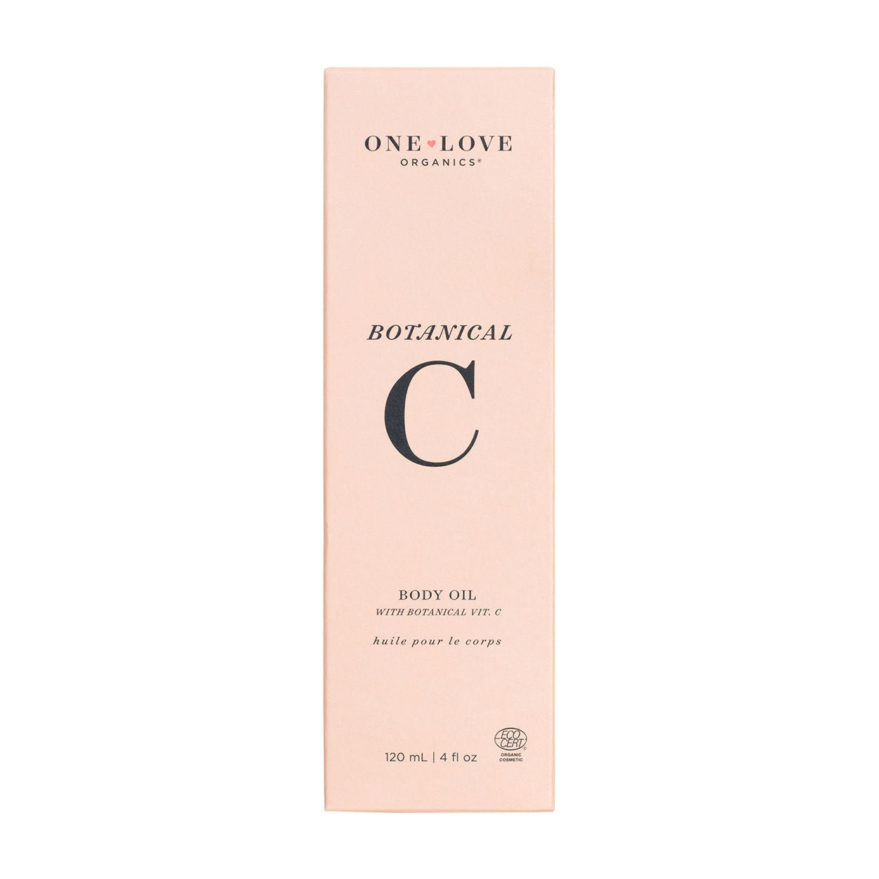 Image of the One Love Organics Botanical C Body Oil box