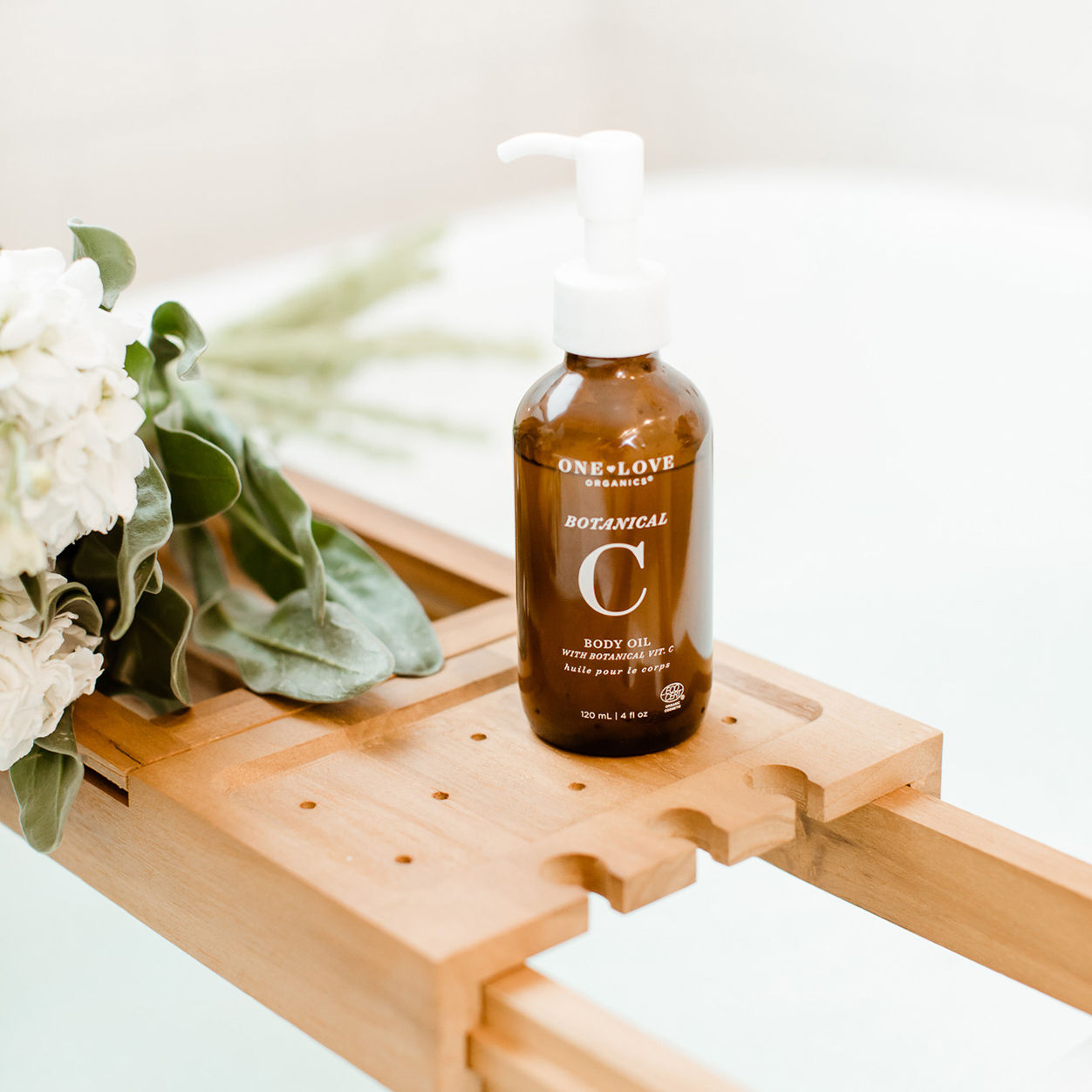 Lifestyle image of One Love Organics Botanical C Body Oil