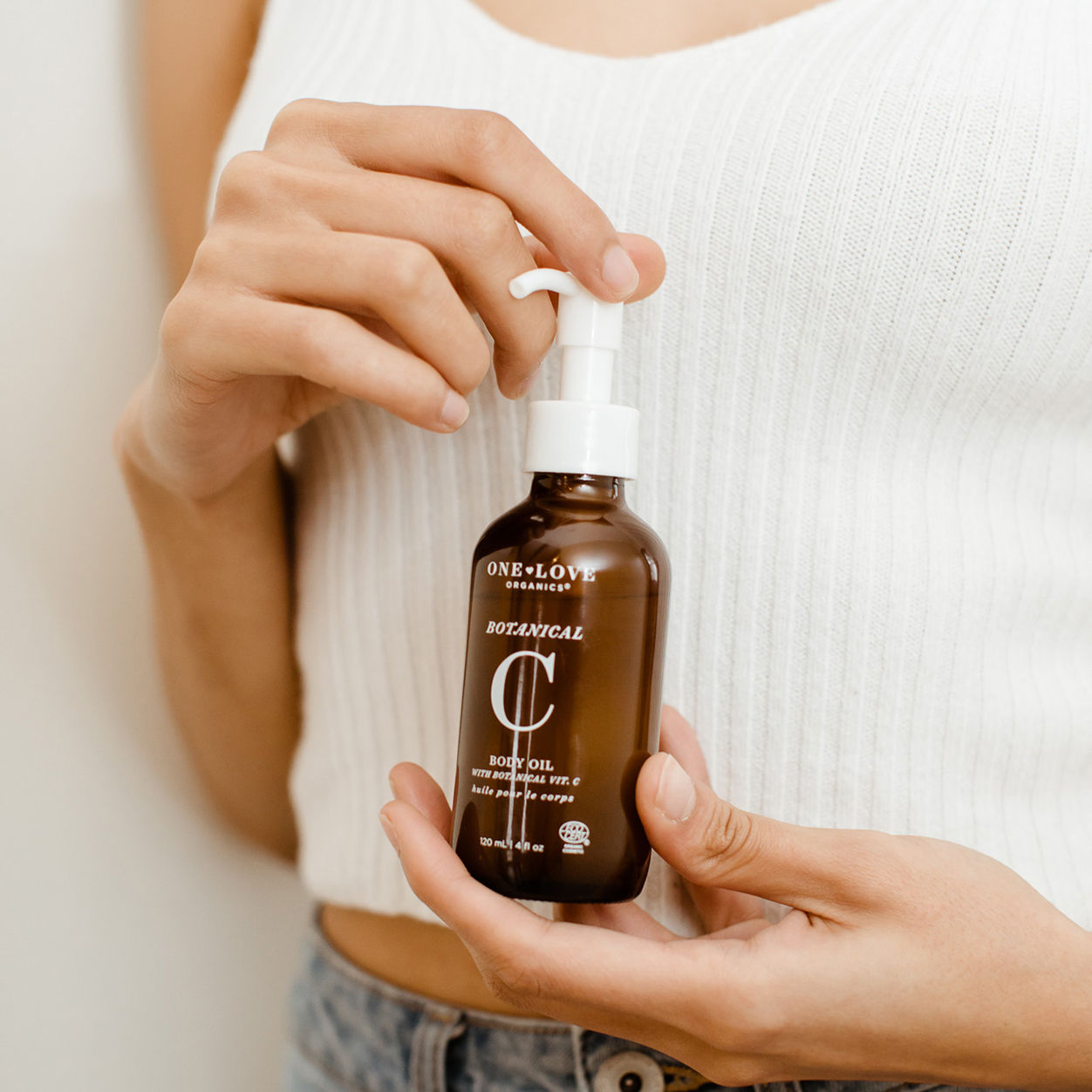 Lifestyle image of One Love Organics Botanical C Body Oil