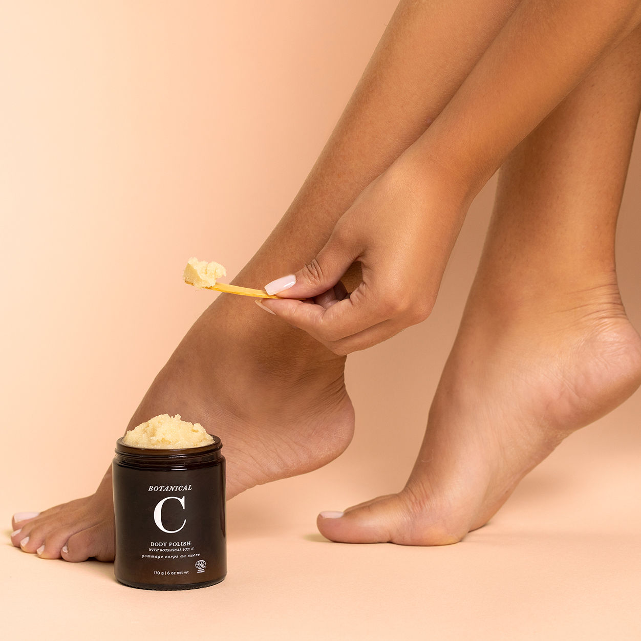 Model image of One Love Organics Botanical C Body Polish