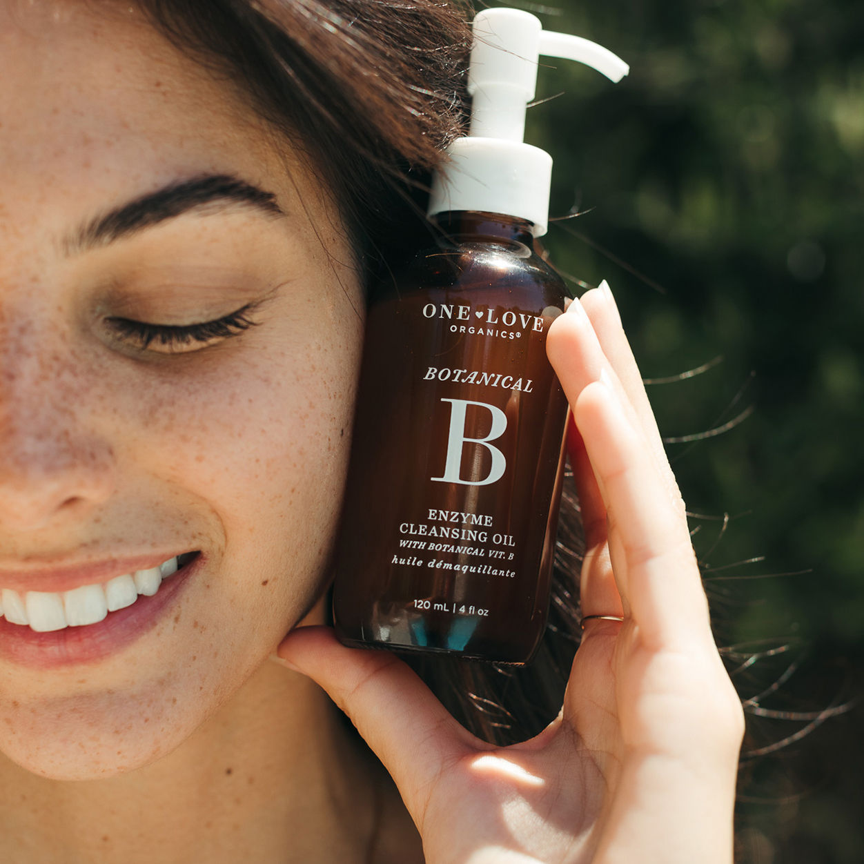 Model image of One Love Organics Botanical B Enzyme Cleansing Oil