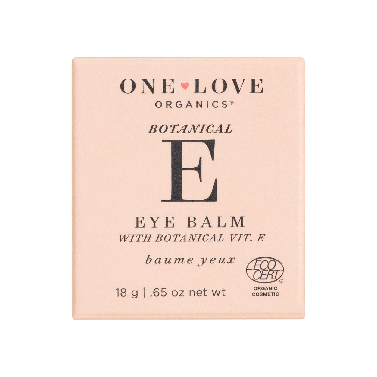 Image of the One Love Organics Botanical E Eye Balm box