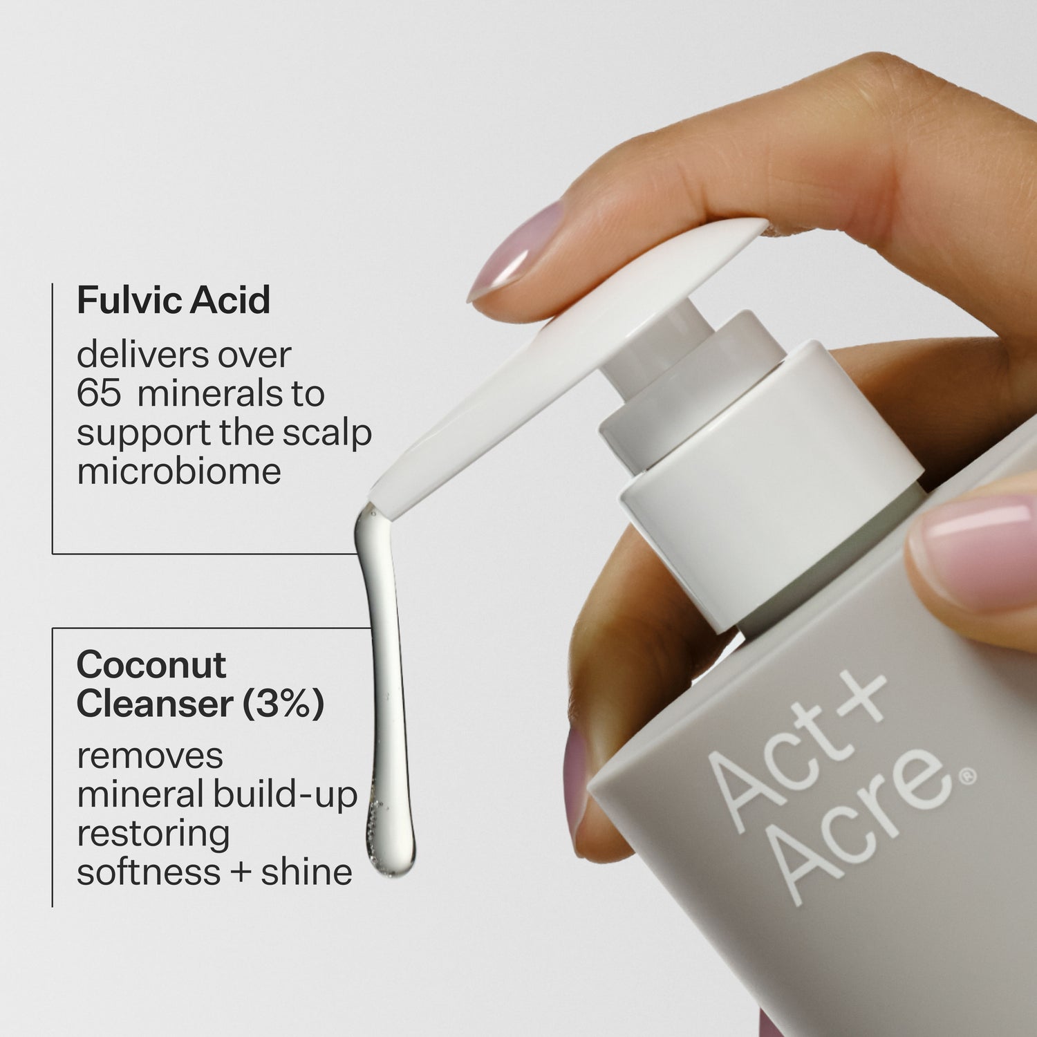 Information related to Act+Acre Clarifying Hard Water Shampoo For Scalp + Hair Build-Up